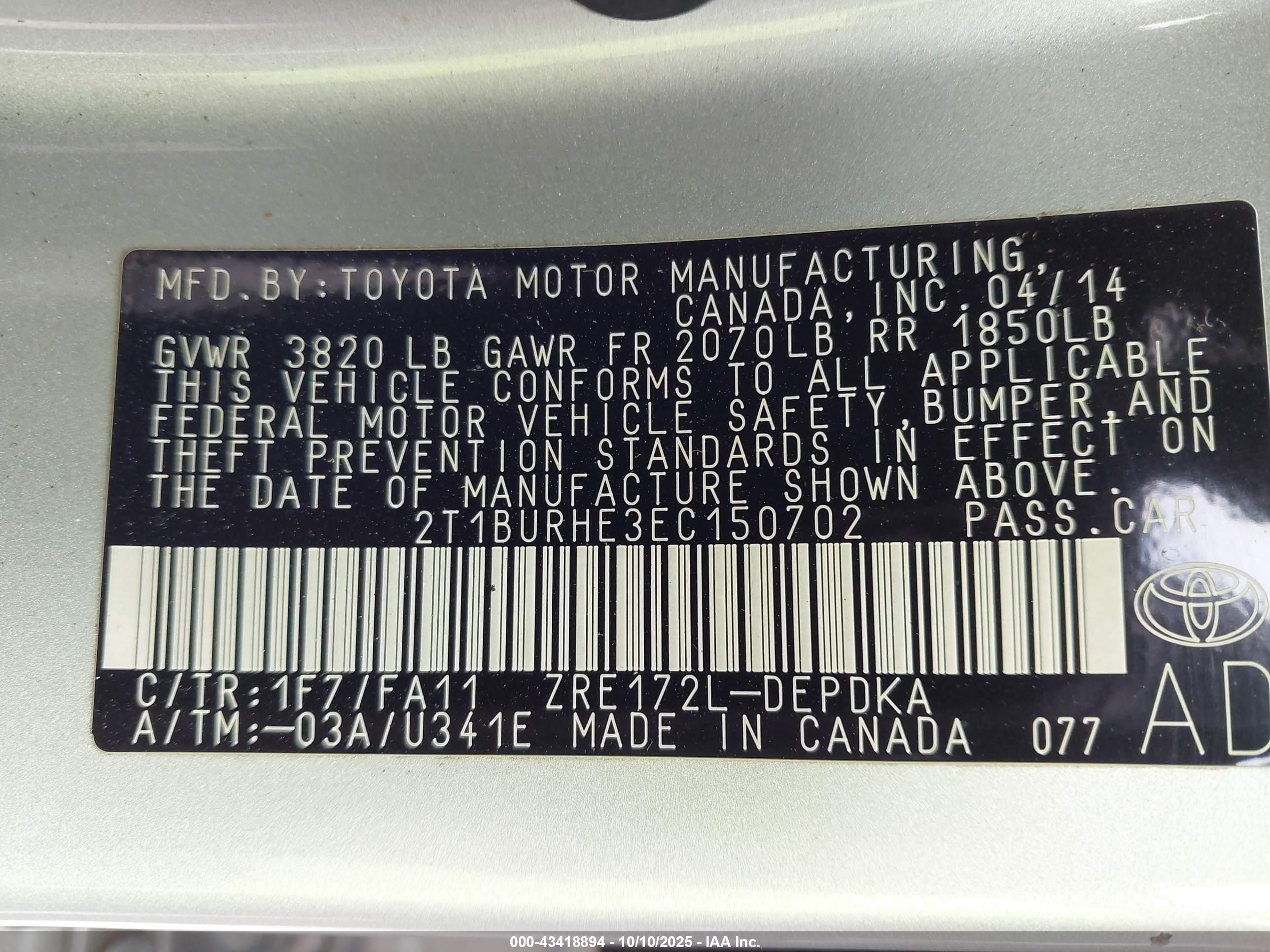 TOYOTA COROLLA image 9