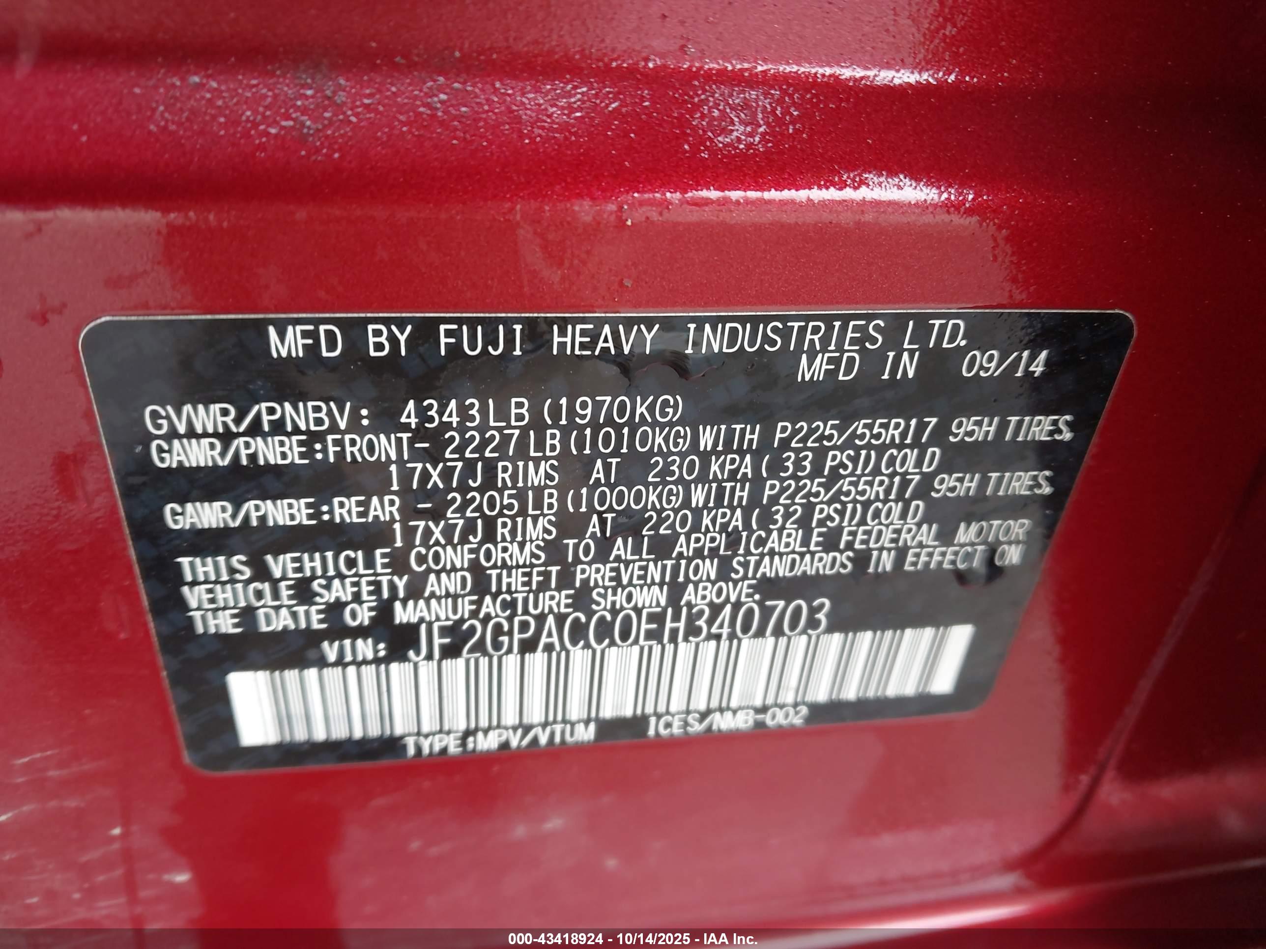 SUBARU XV image 9