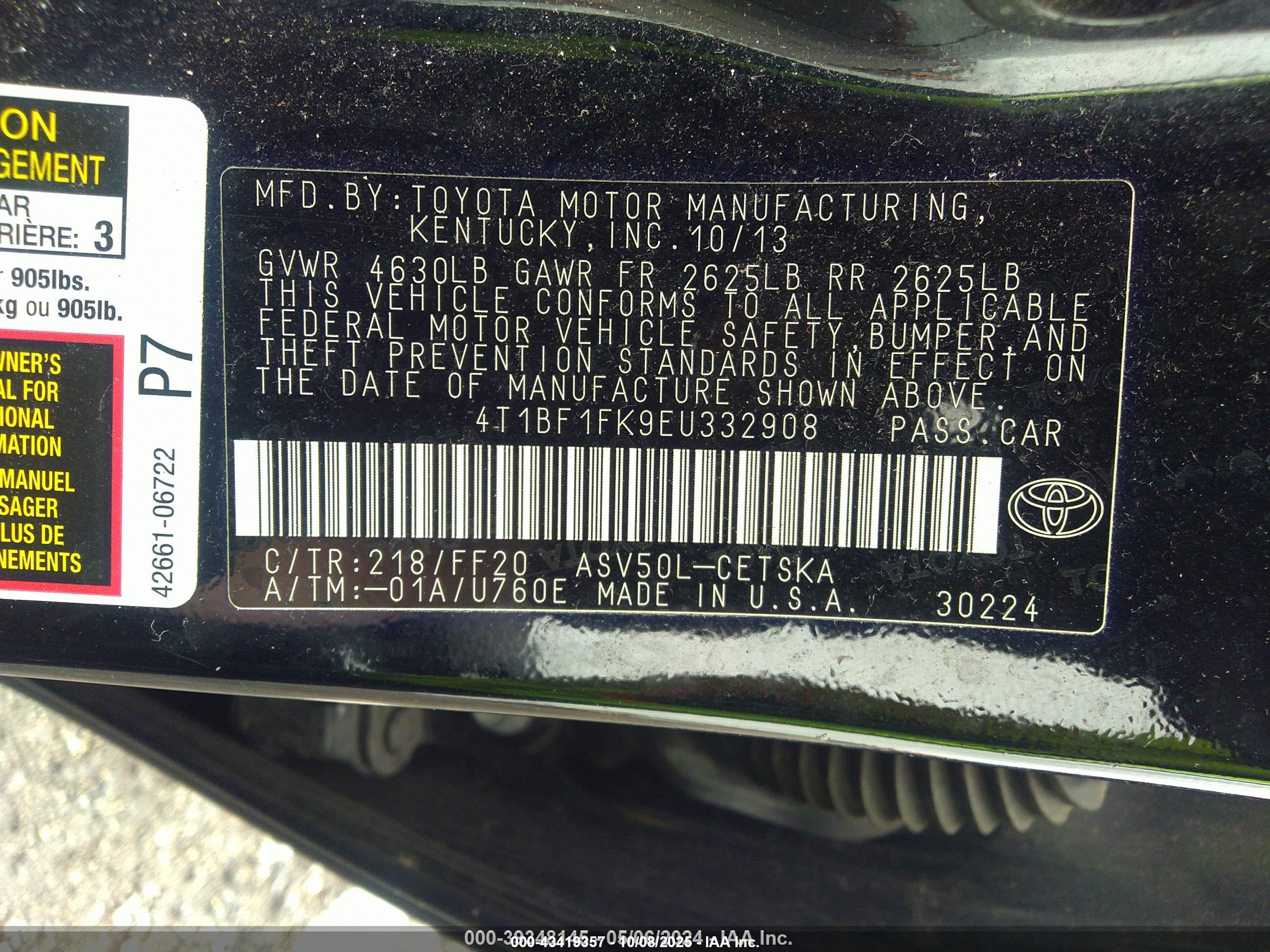 TOYOTA CAMRY image 9