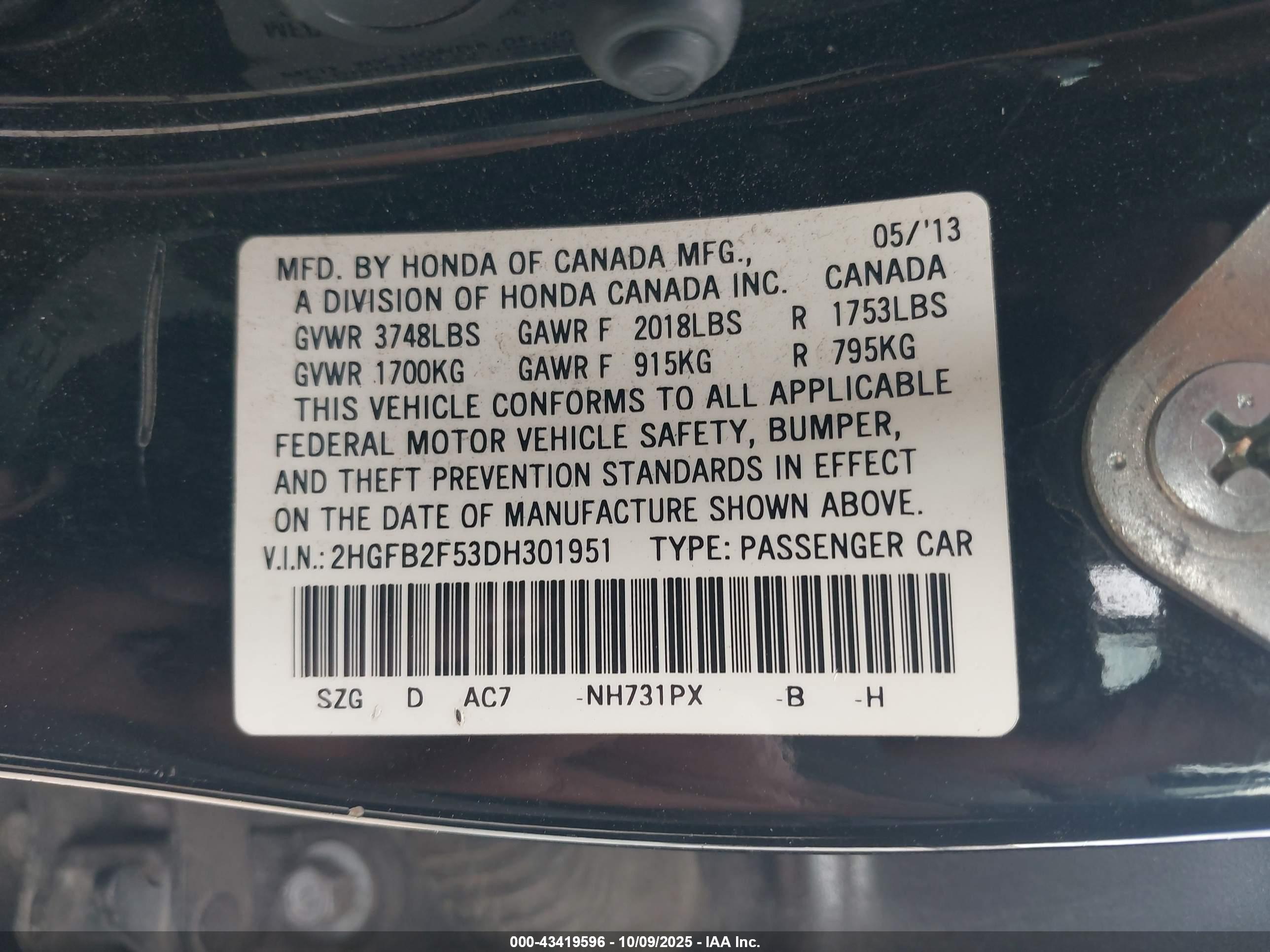 HONDA CIVIC image 9