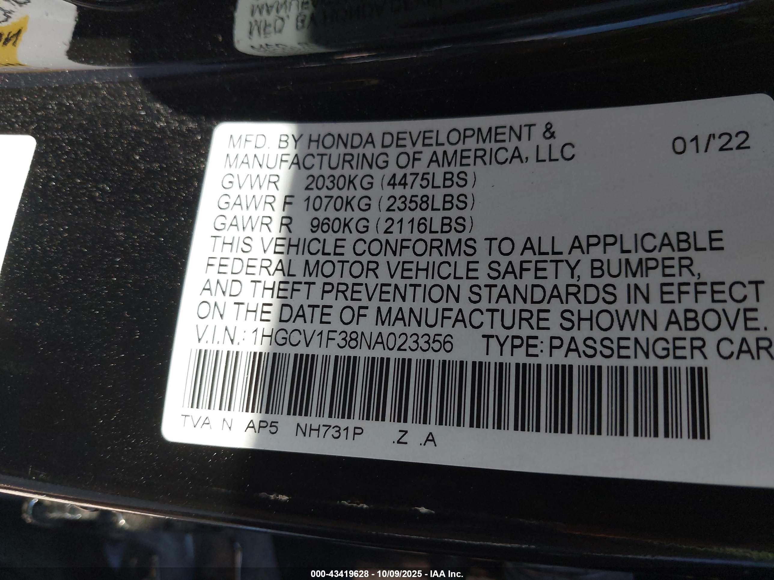 HONDA ACCORD image 9