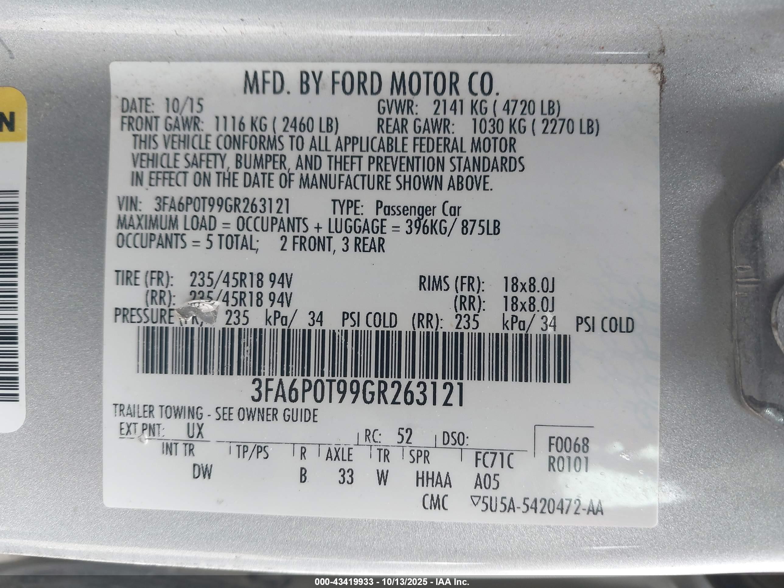 FORD FUSION image 9