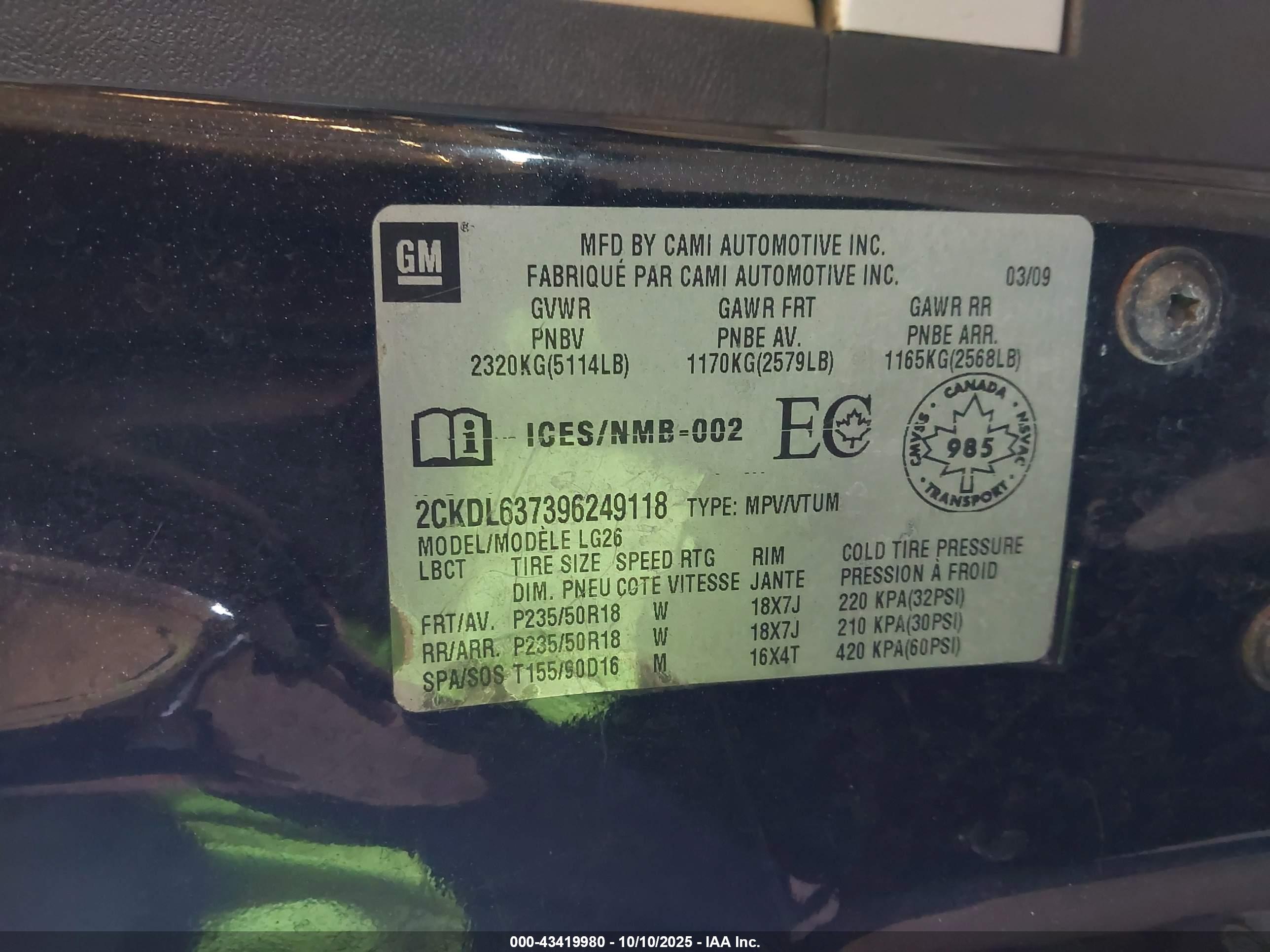 PONTIAC TORRENT image 9