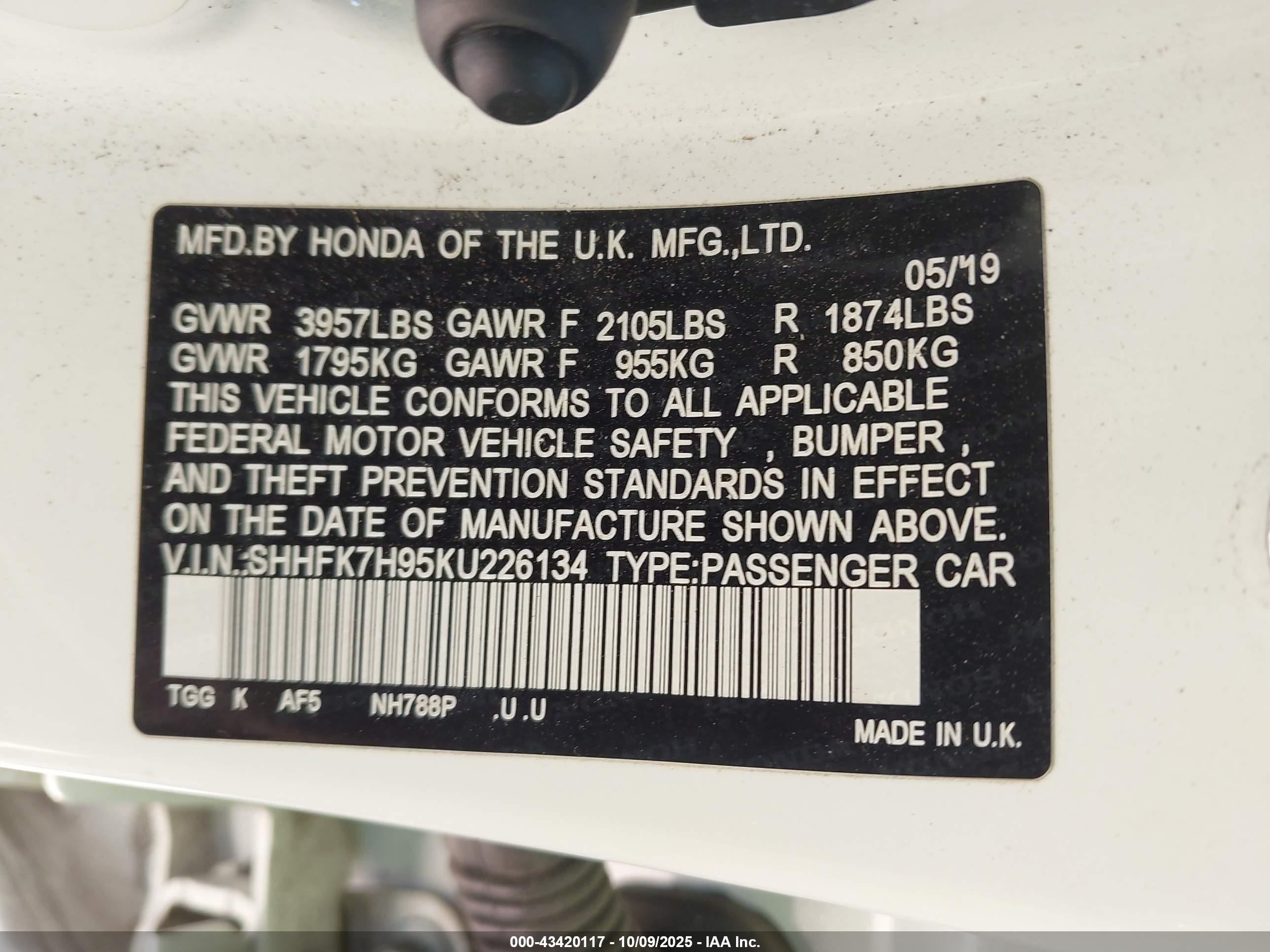 HONDA CIVIC image 9