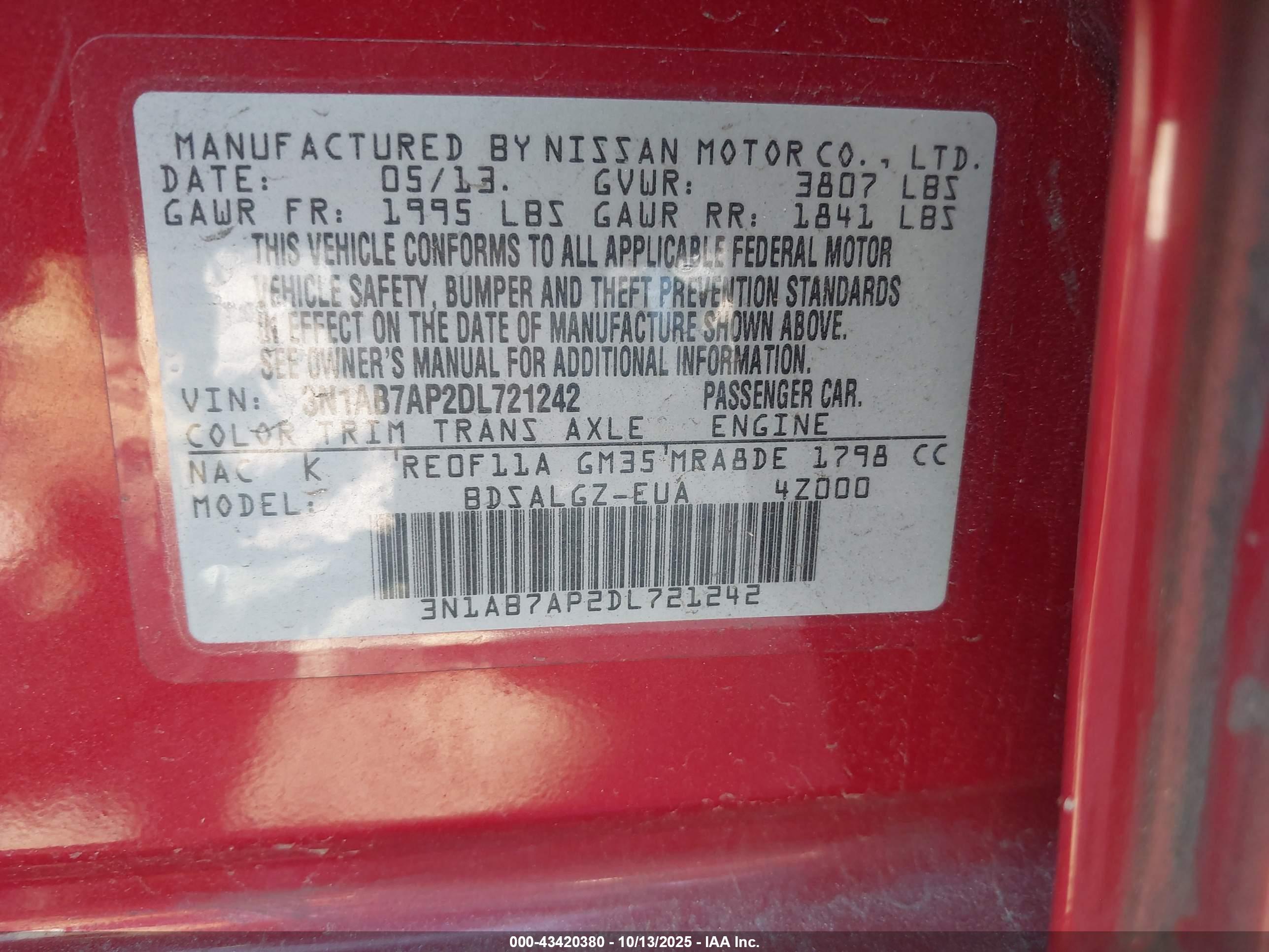 NISSAN SENTRA image 9