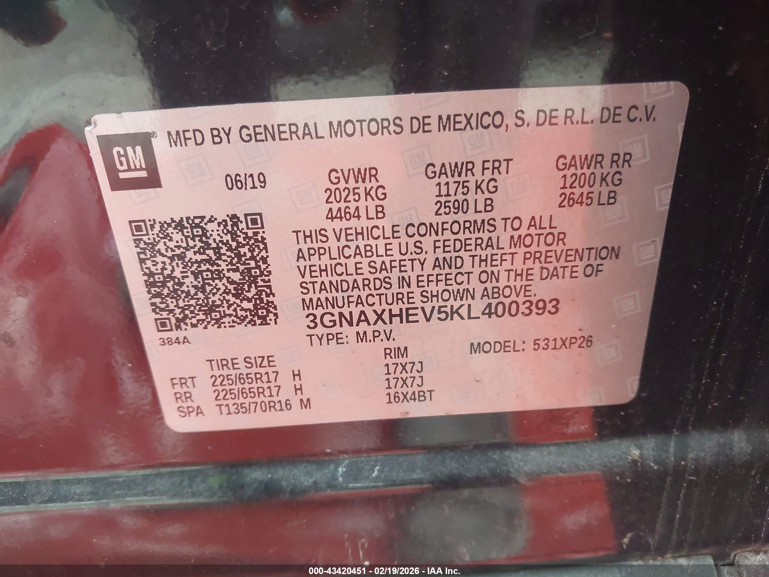 CHEVROLET EQUINOX image 9