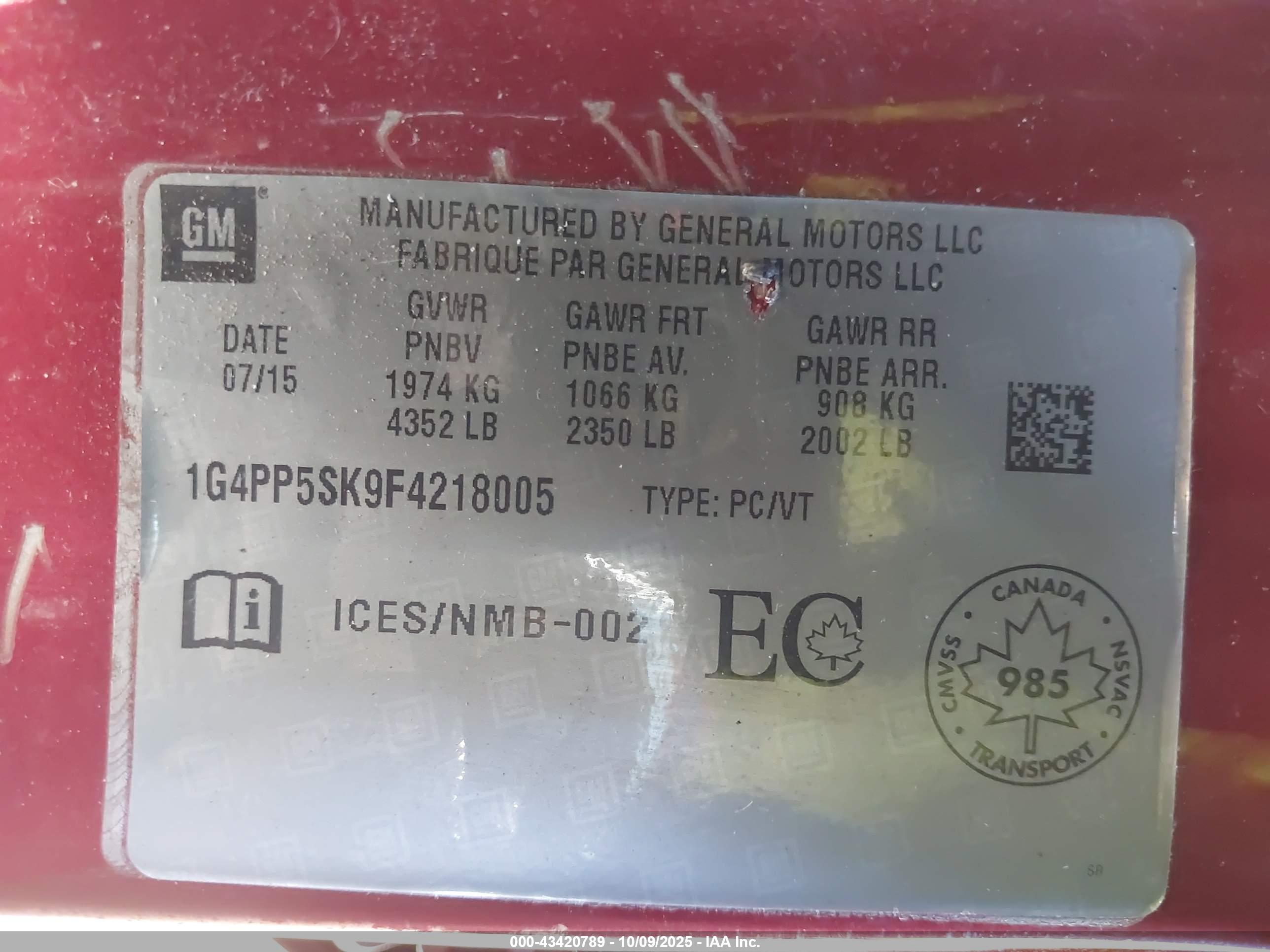 BUICK VERANO image 9