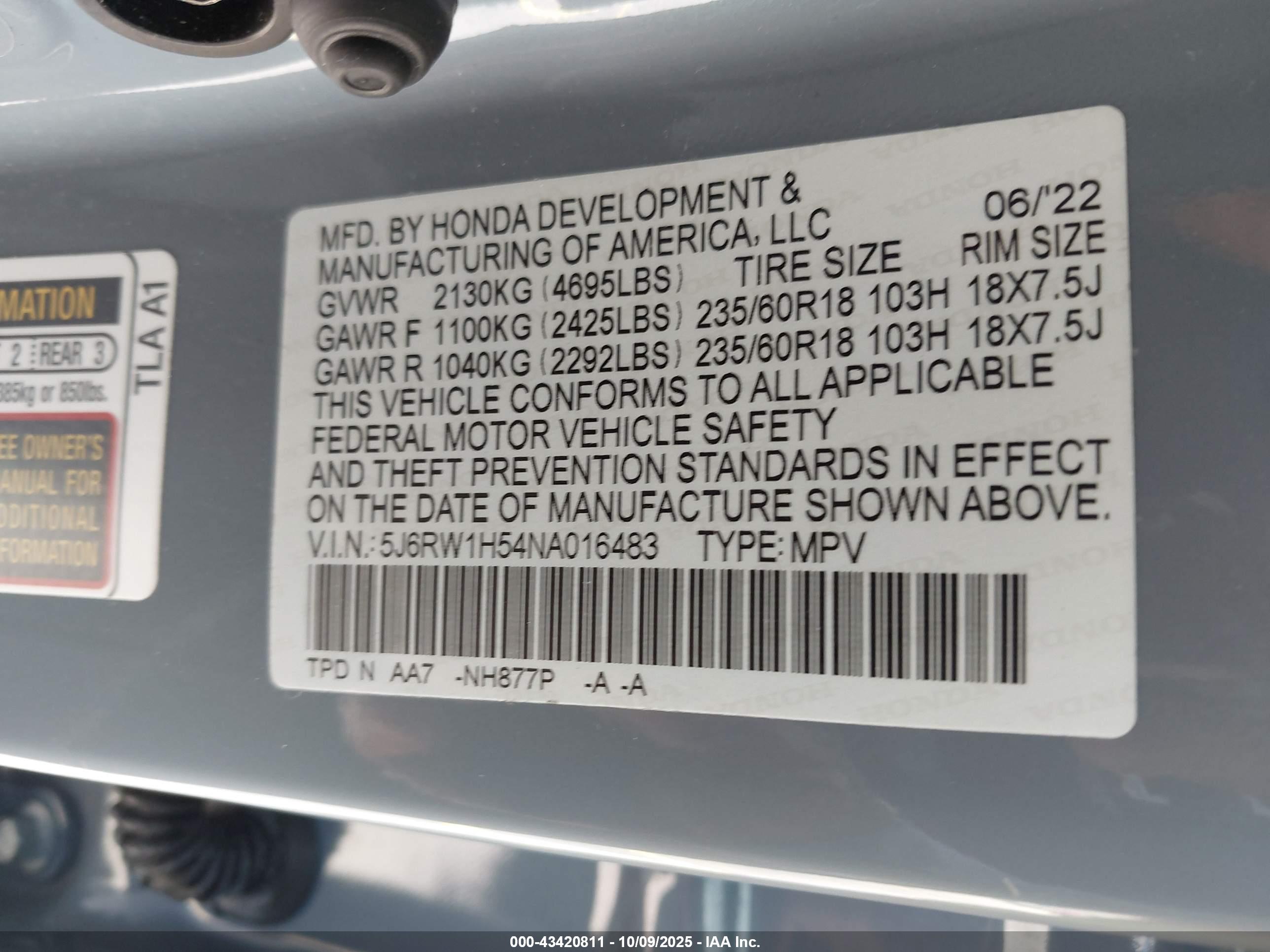 HONDA CR-V image 9