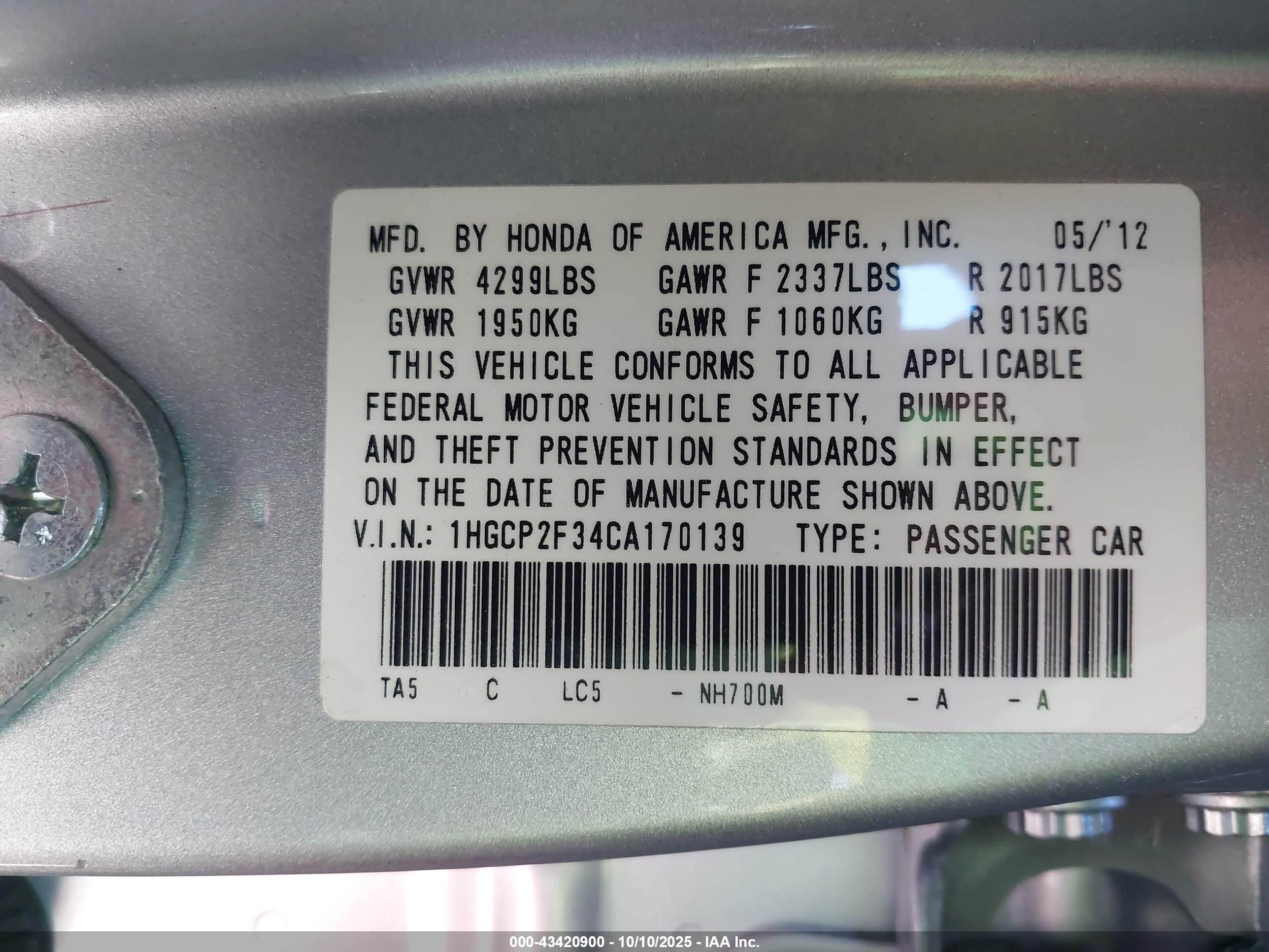 HONDA ACCORD image 9