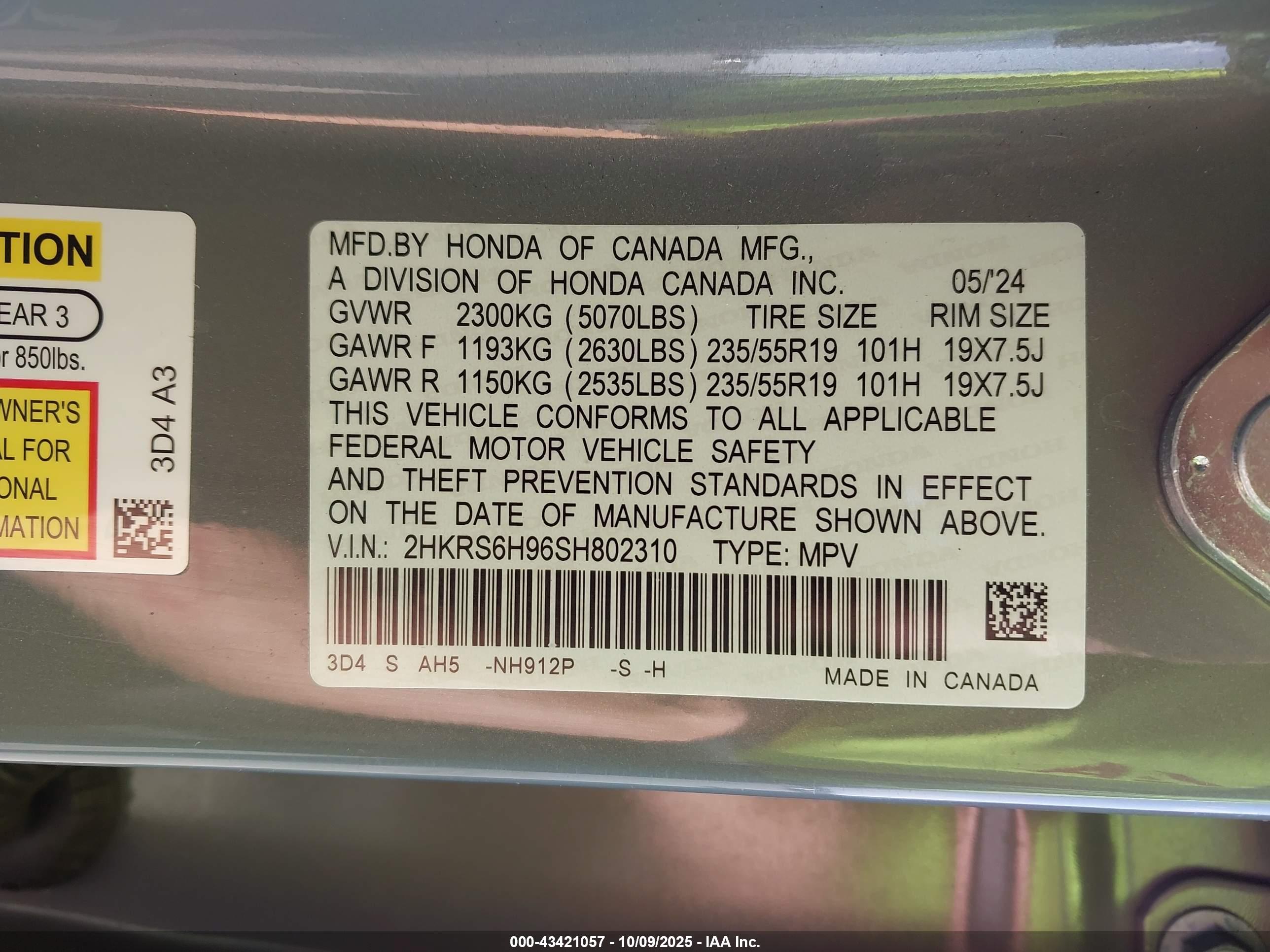 HONDA CR-V image 9