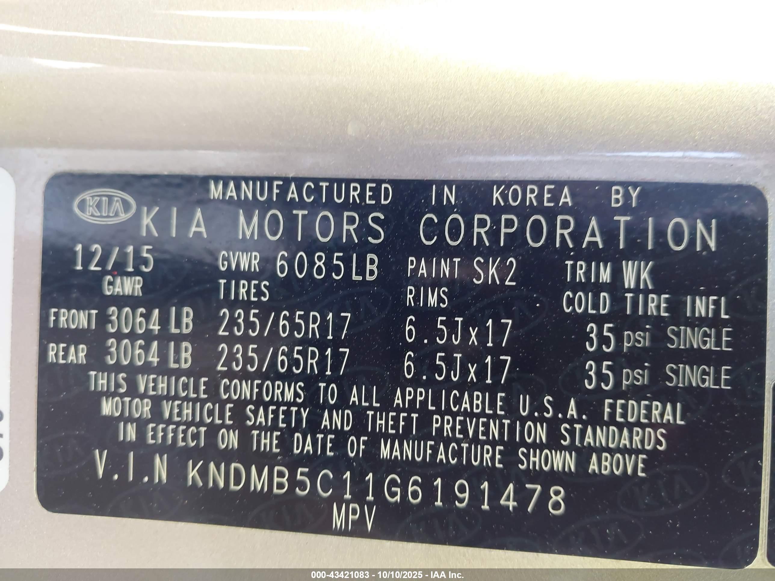 KIA SEDONA image 9