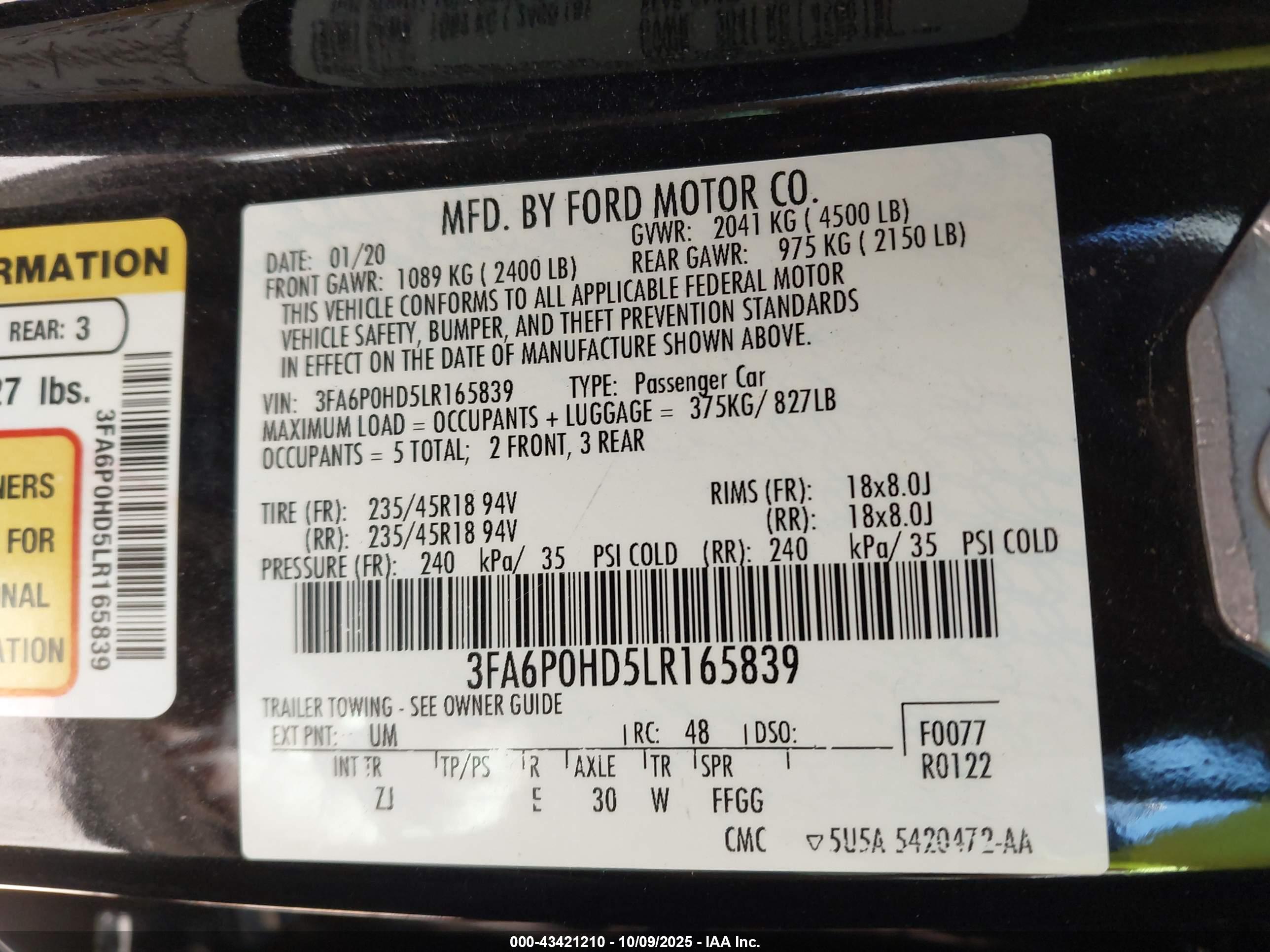 FORD FUSION image 9