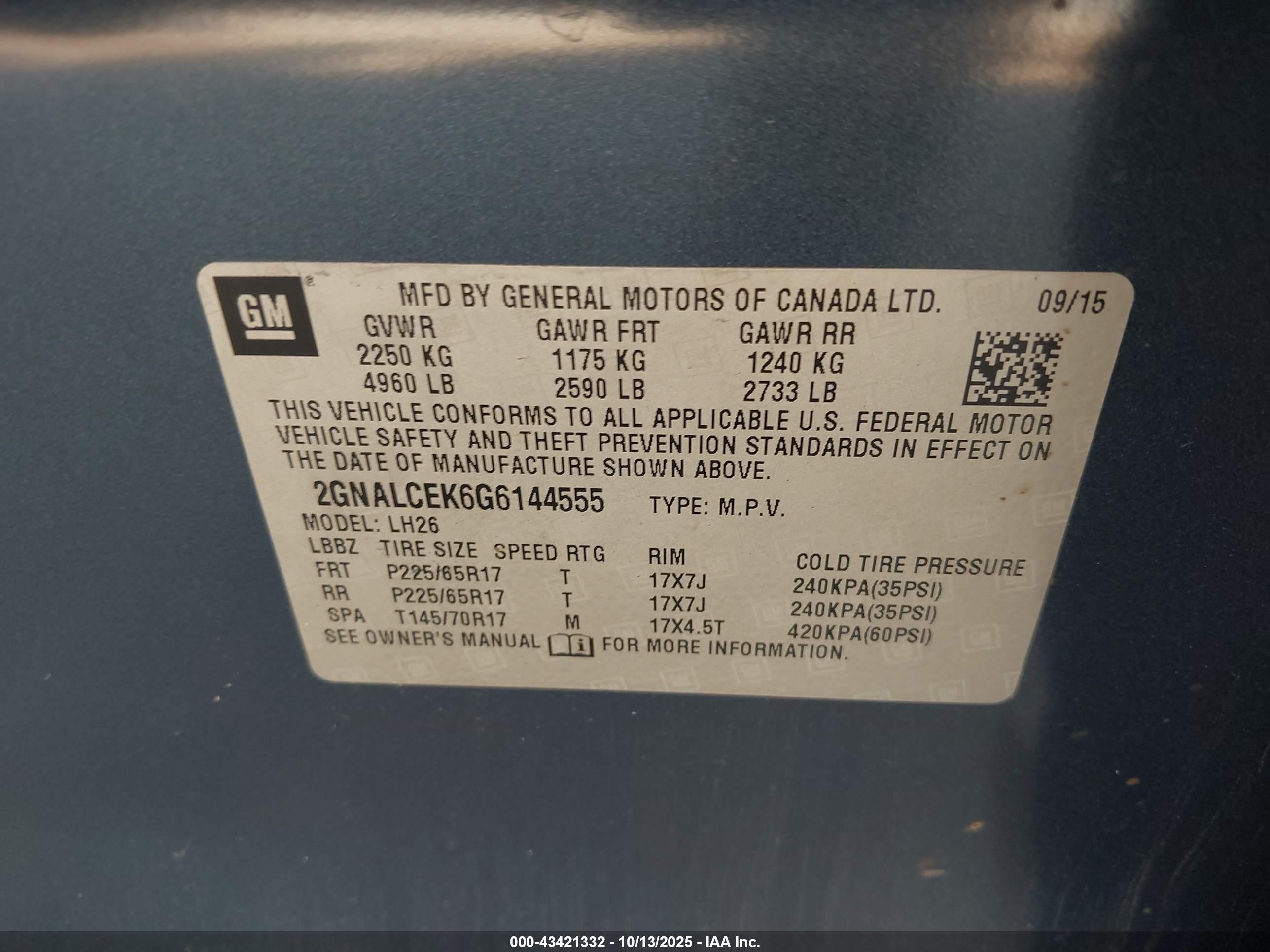 CHEVROLET EQUINOX image 9