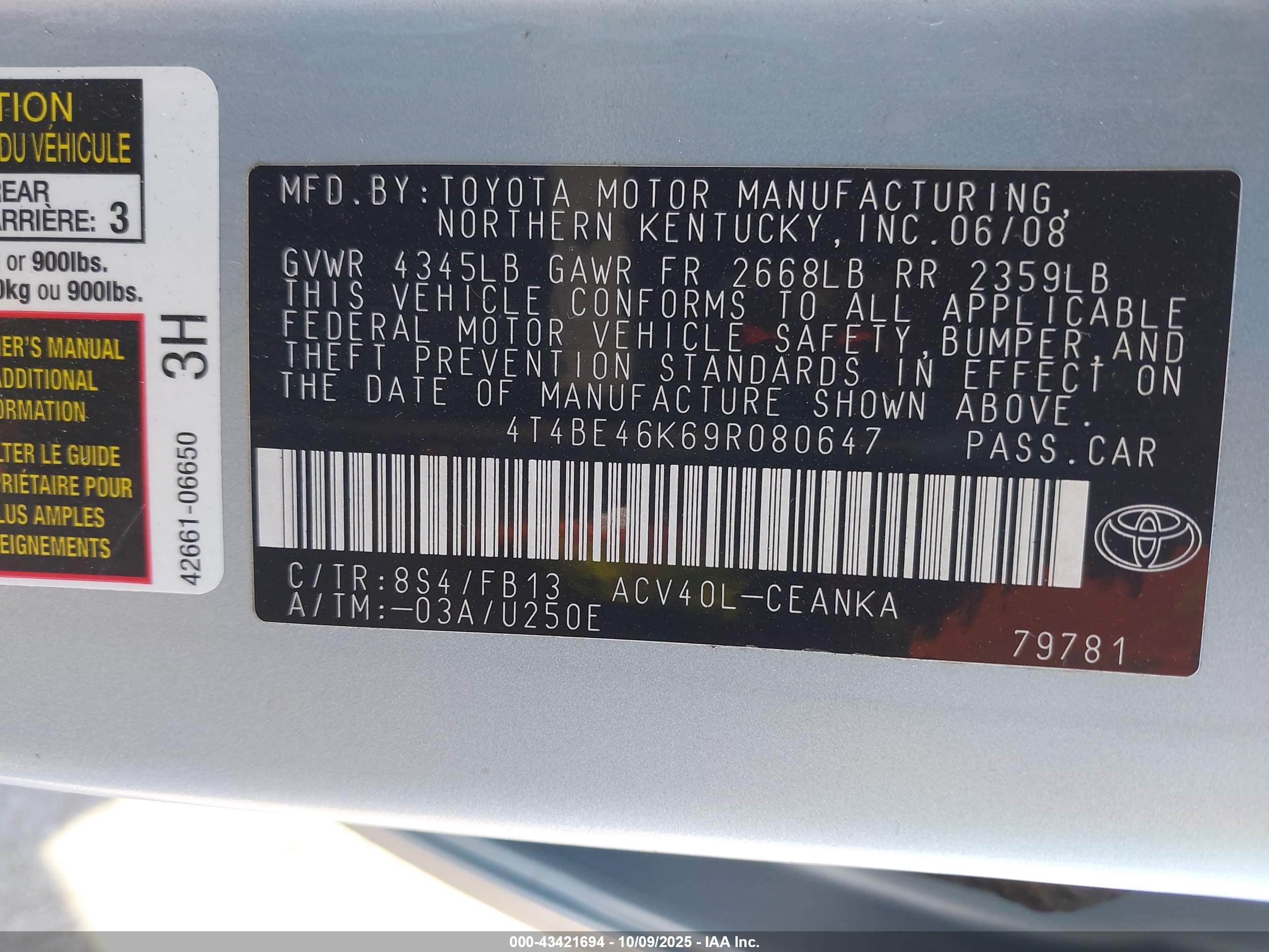 TOYOTA CAMRY image 9