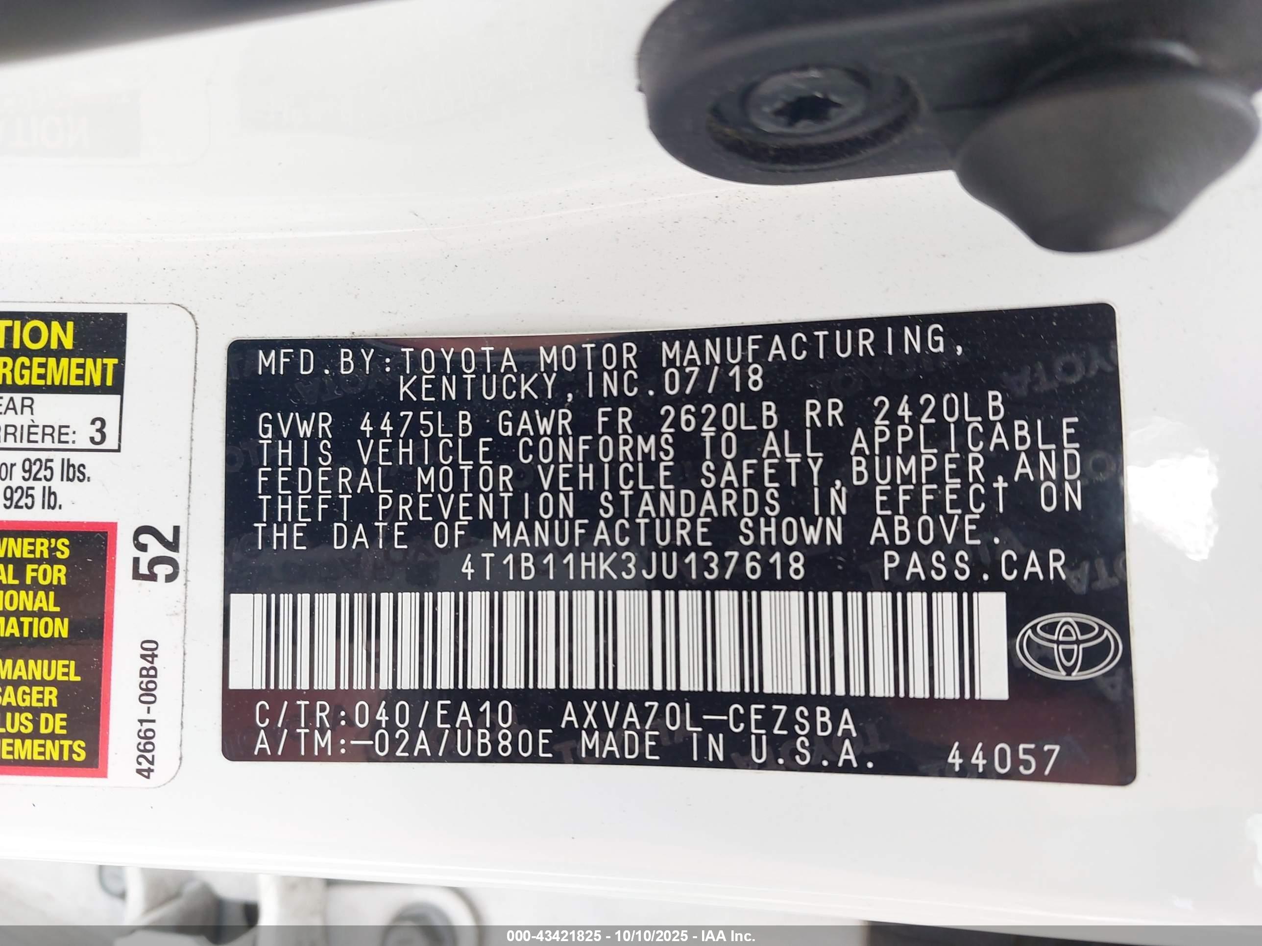 TOYOTA CAMRY image 9