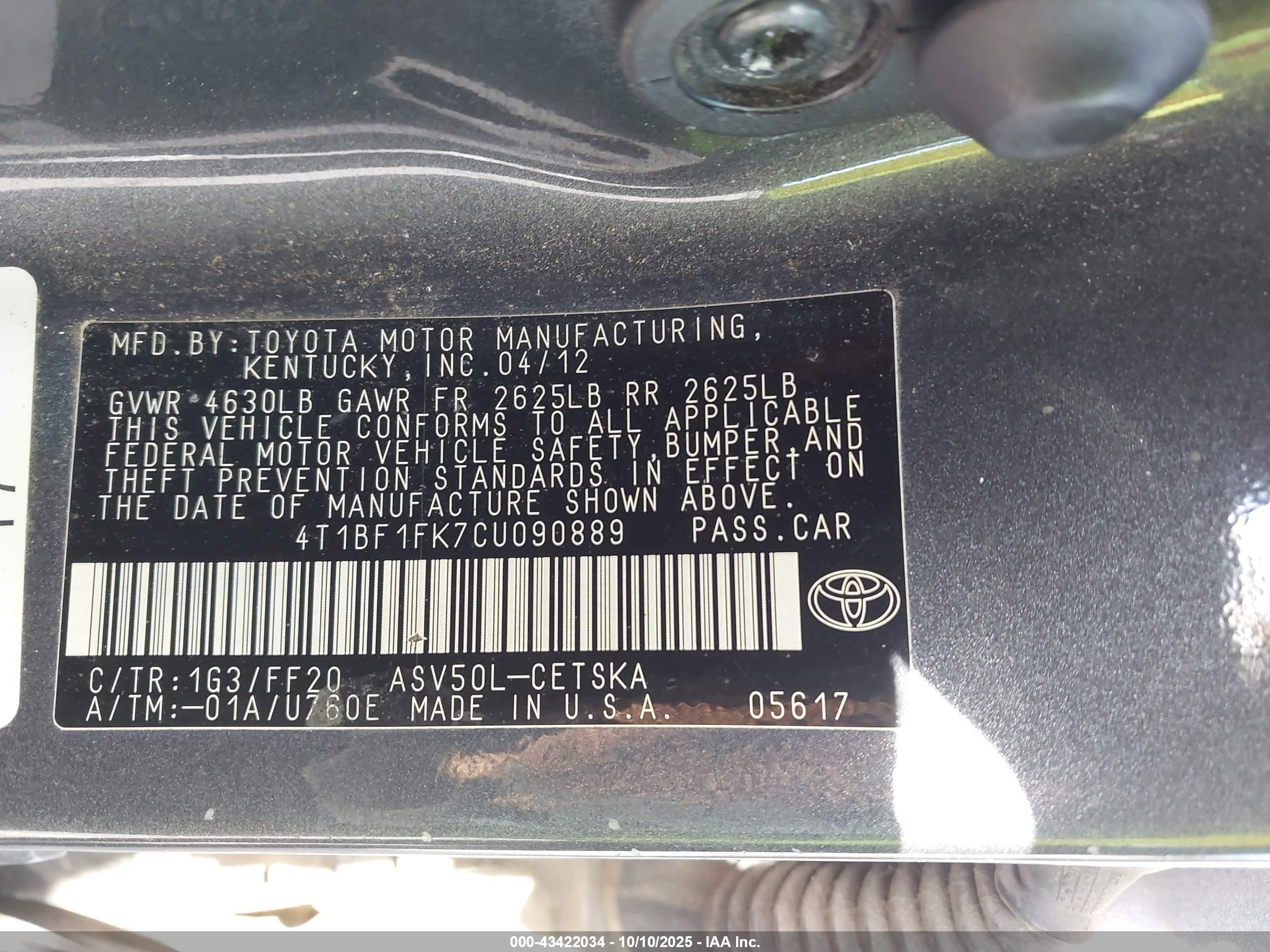 TOYOTA CAMRY image 9