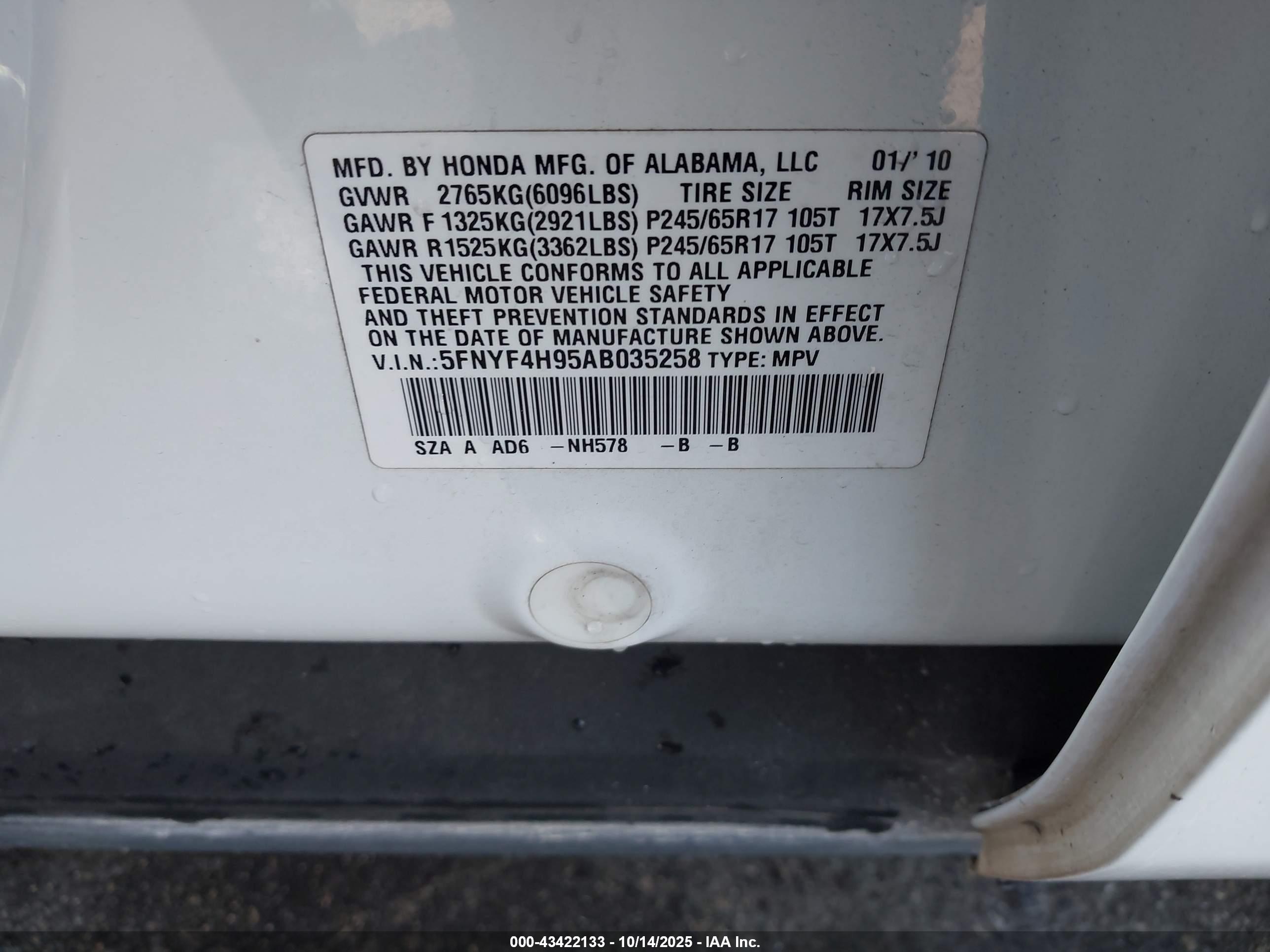 HONDA PILOT image 9