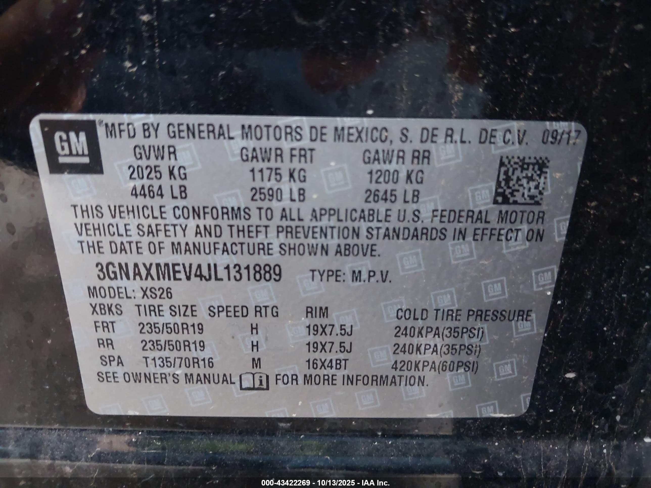 CHEVROLET EQUINOX image 9