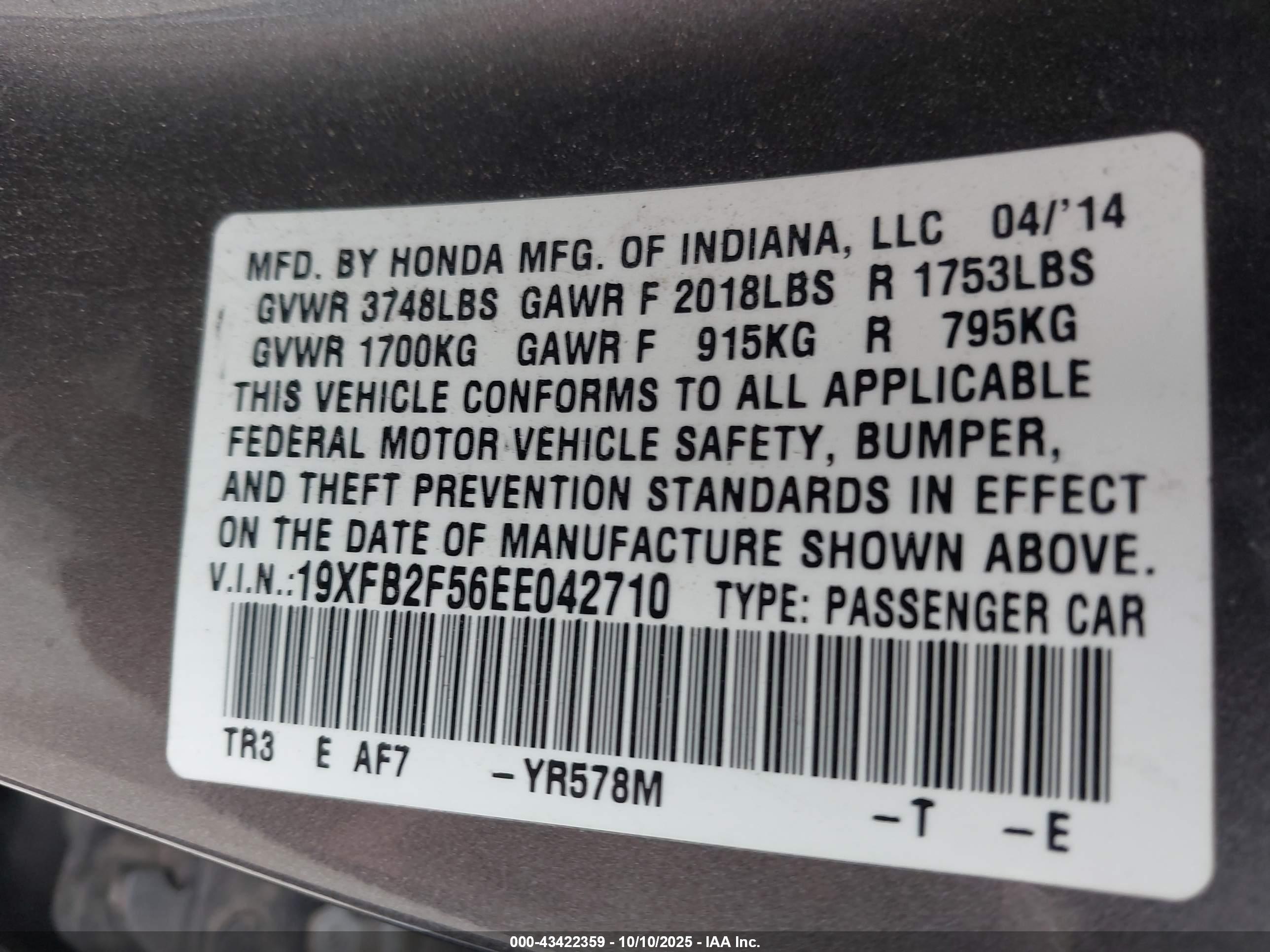 HONDA CIVIC image 9