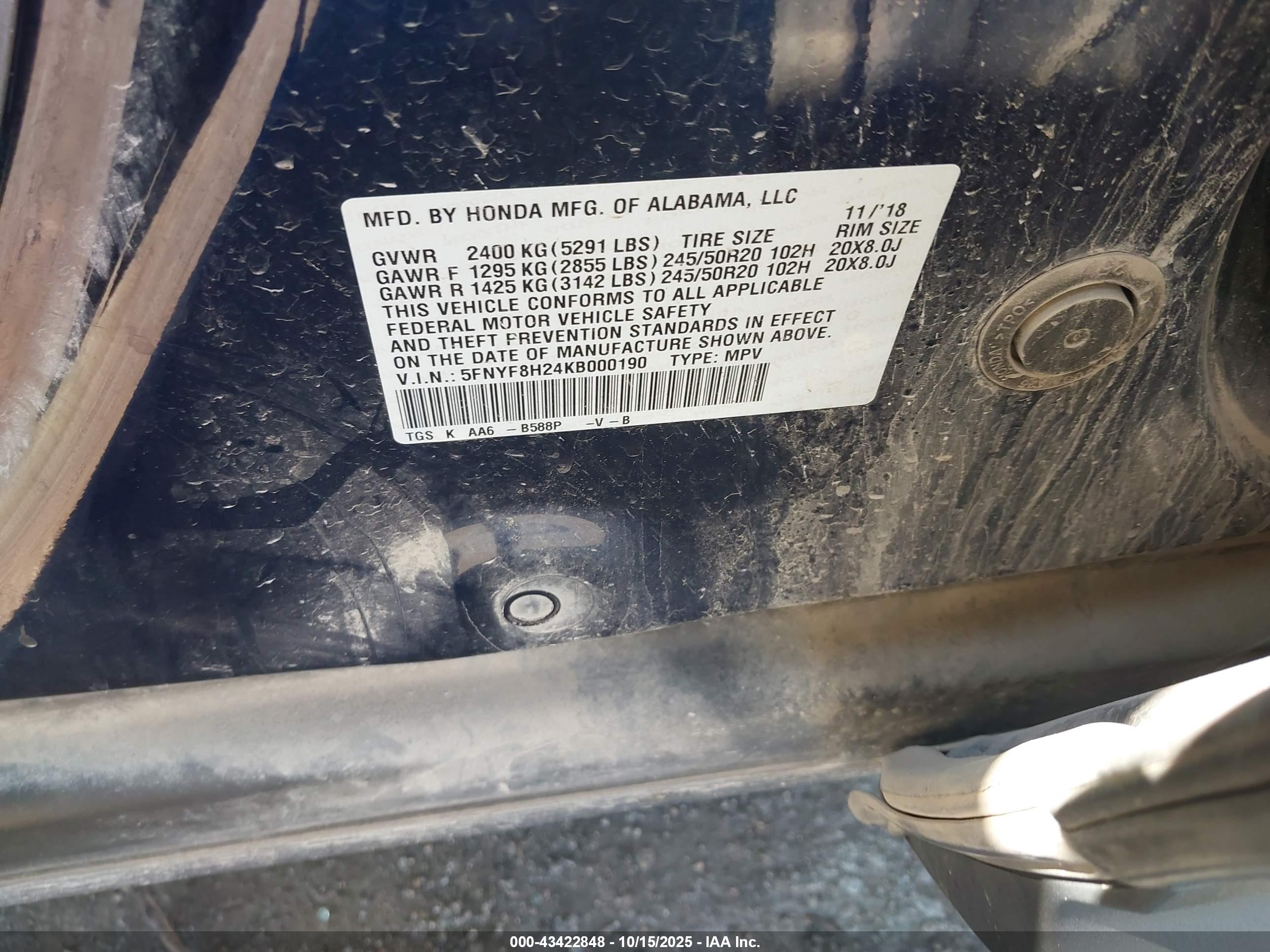 HONDA PASSPORT image 9