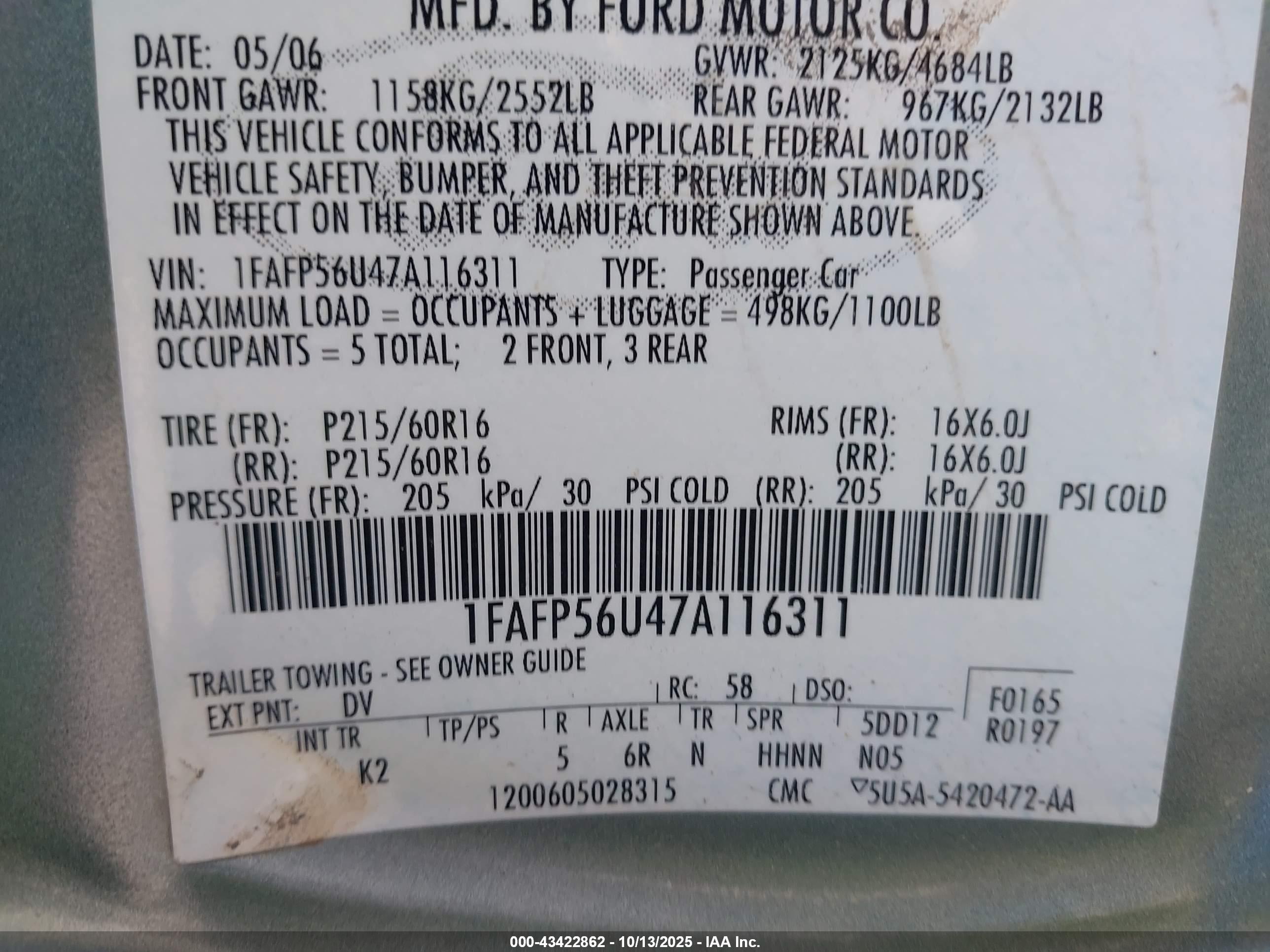 FORD TAURUS image 9