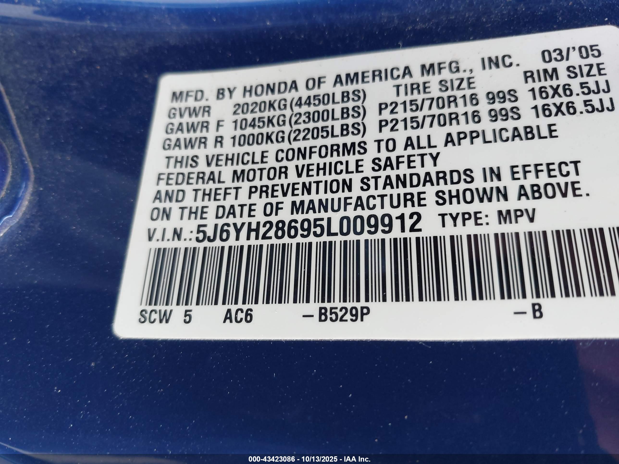 HONDA ELEMENT image 9