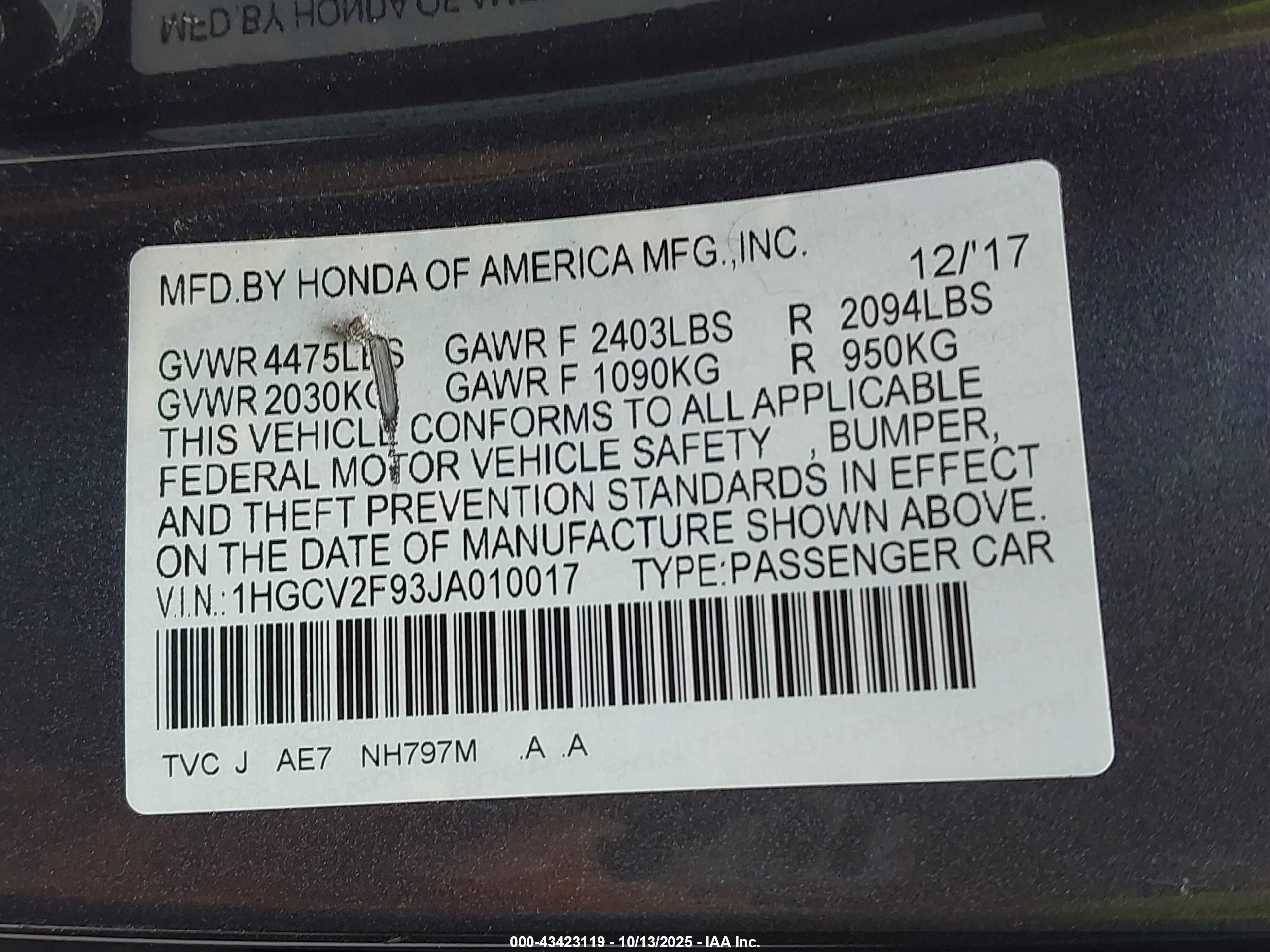 HONDA ACCORD image 9