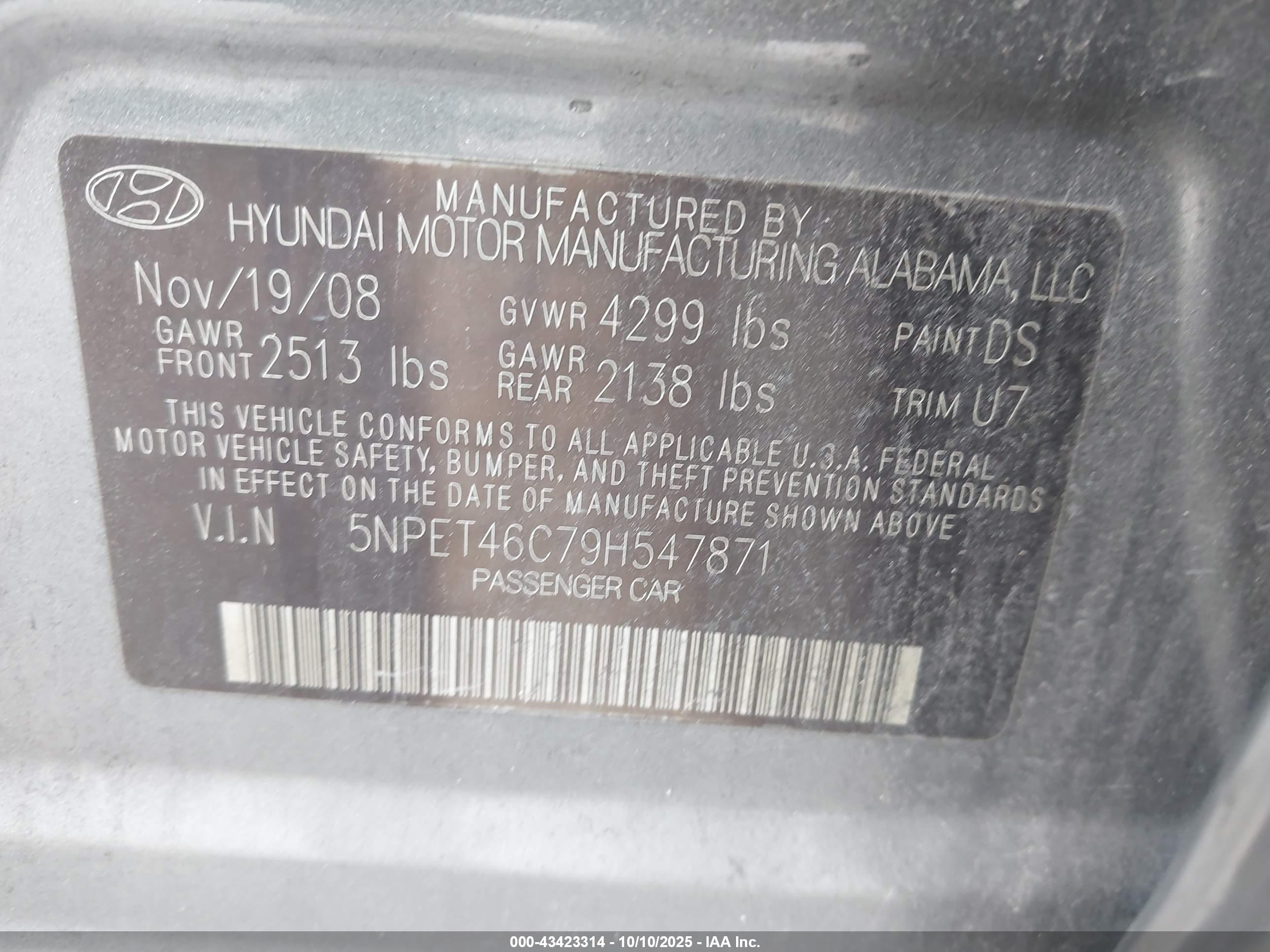 HYUNDAI SONATA image 9