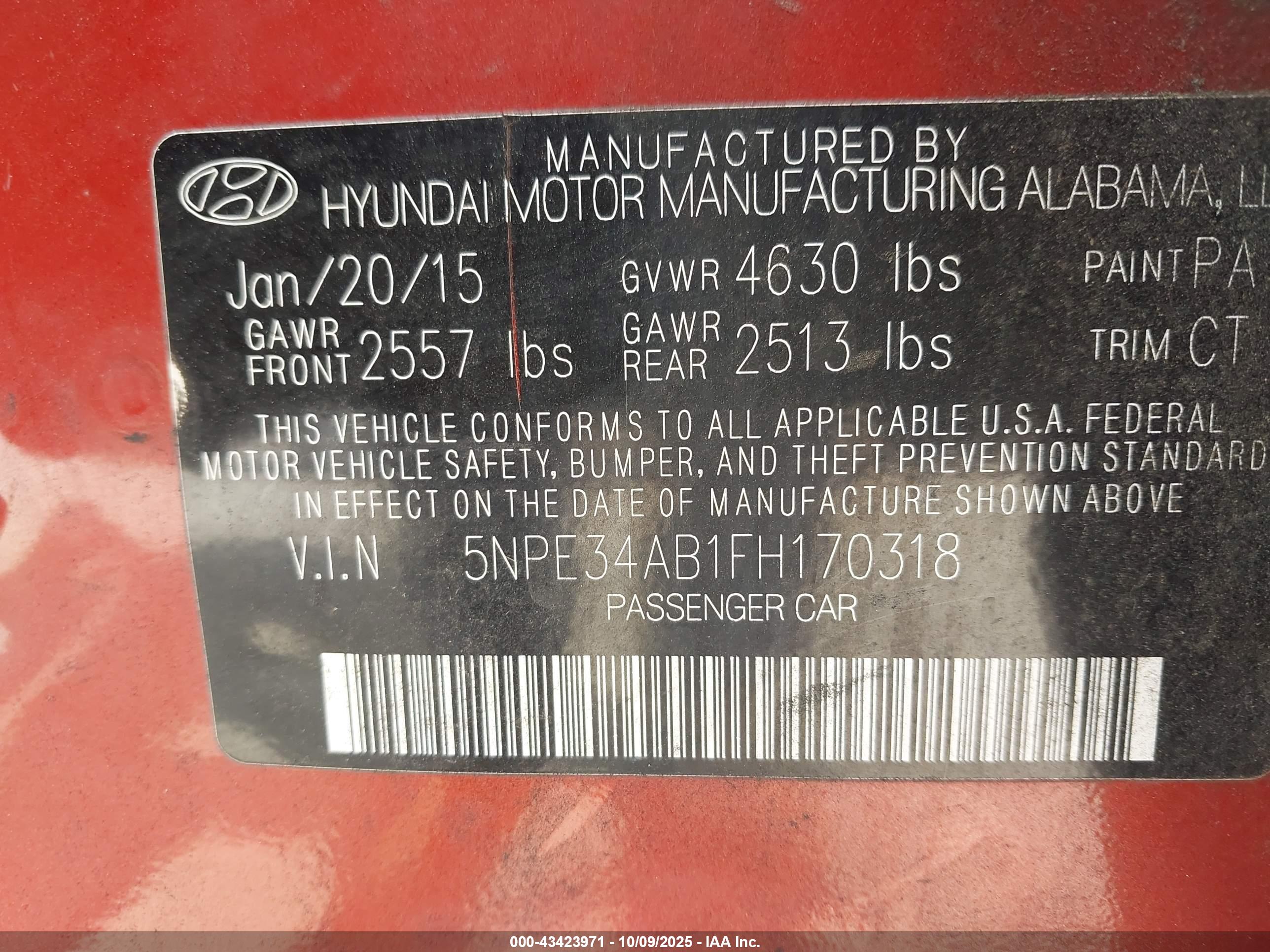 HYUNDAI SONATA image 9