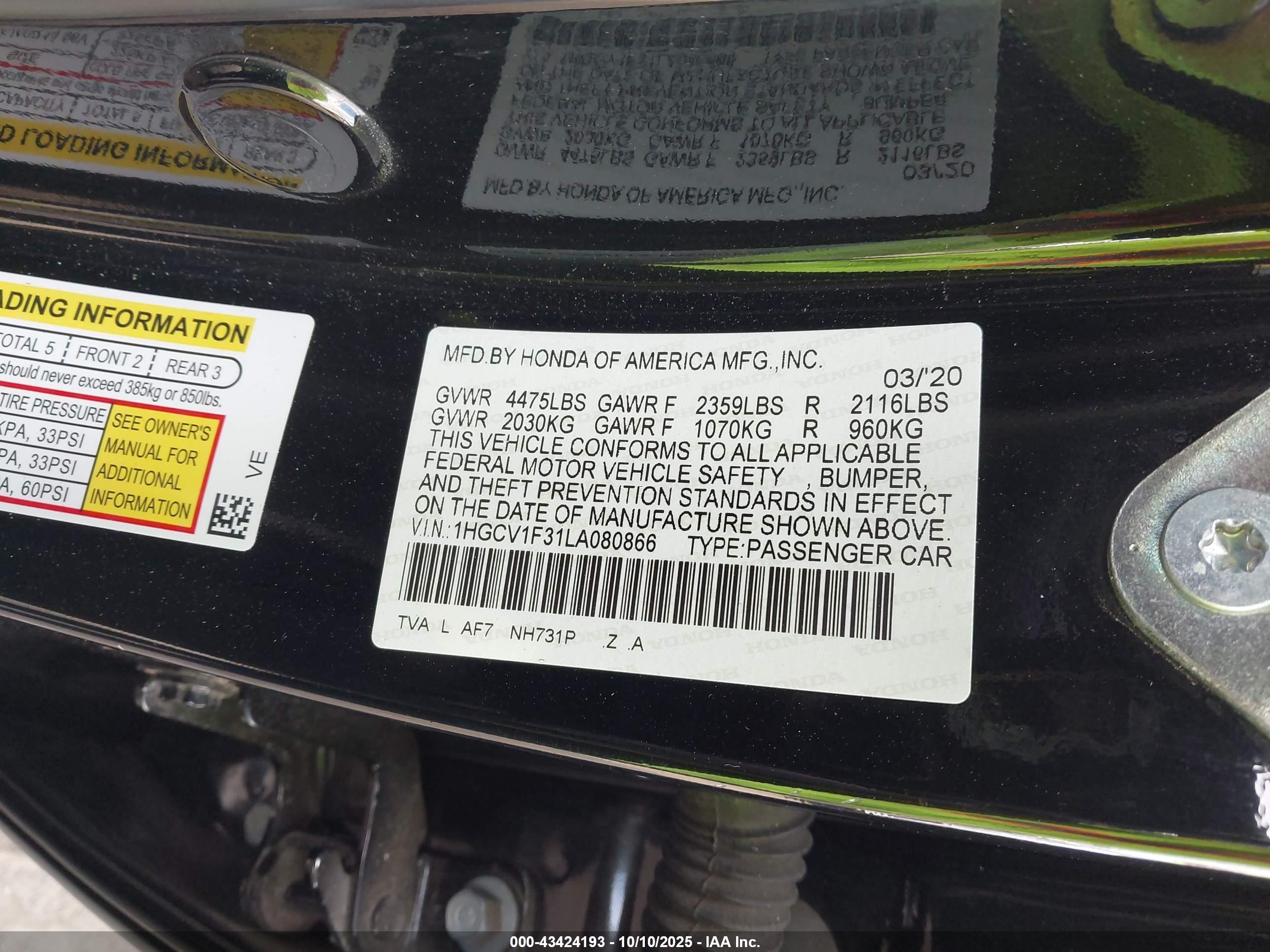 HONDA ACCORD image 9