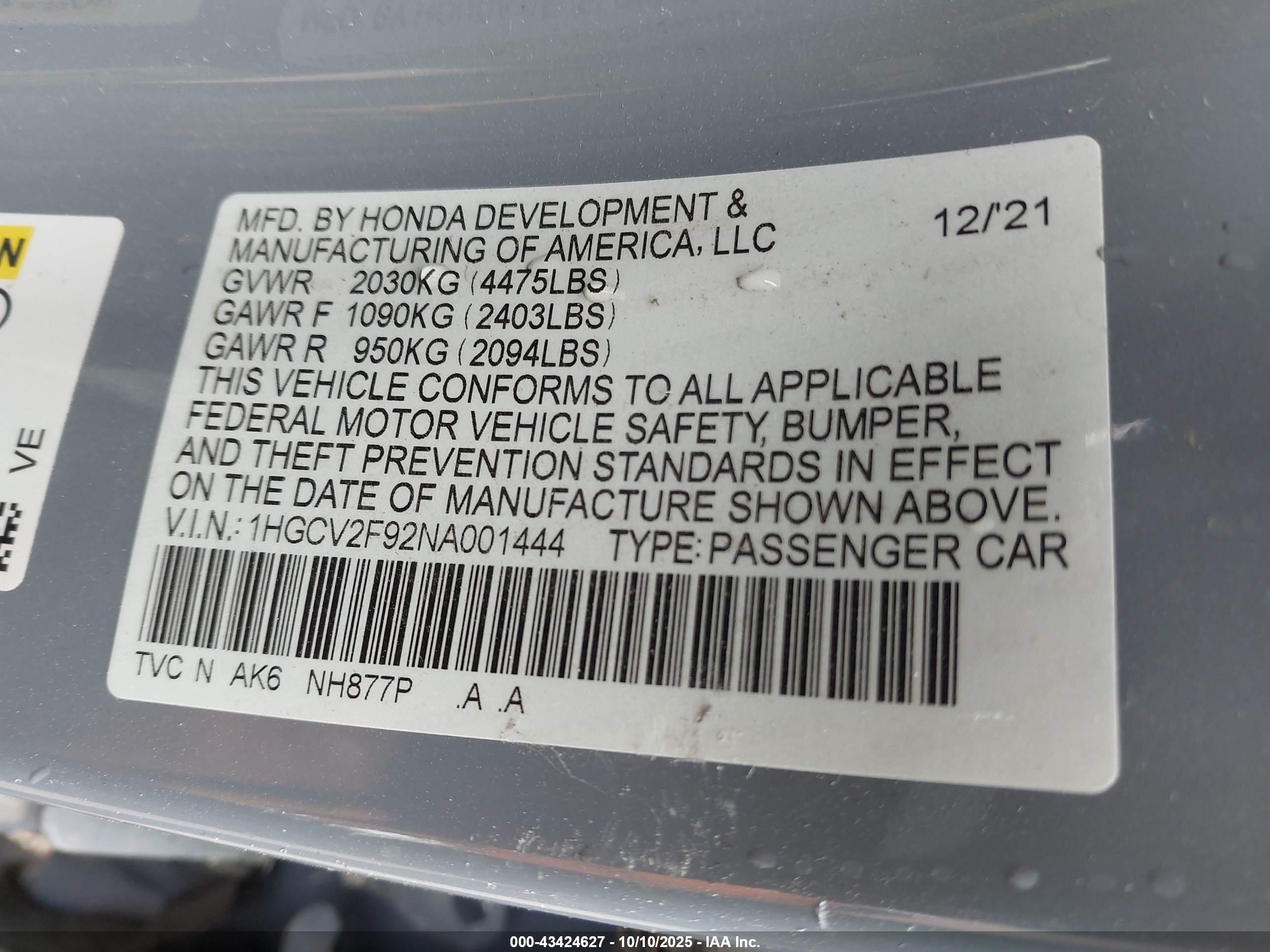 HONDA ACCORD image 9