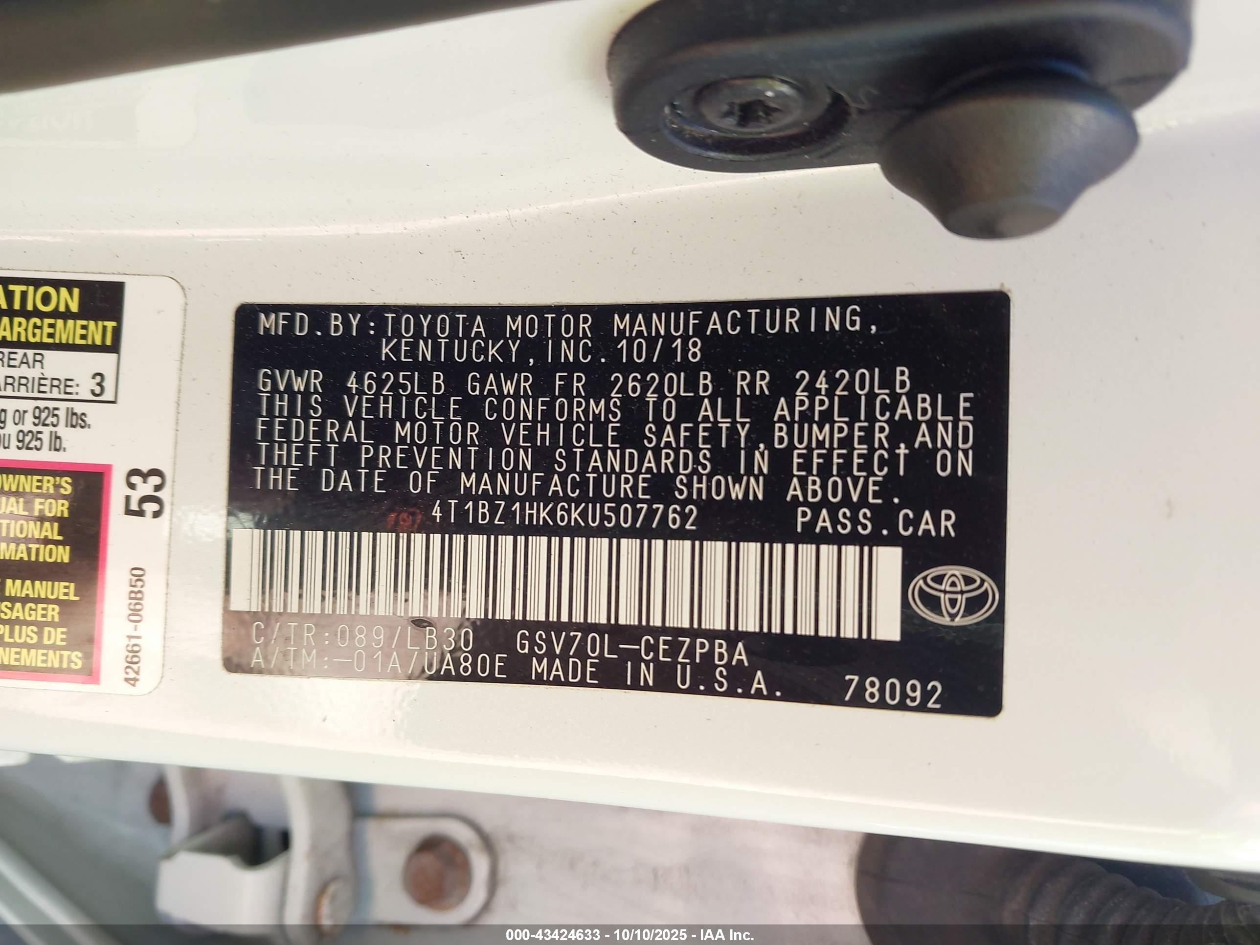 TOYOTA CAMRY image 9