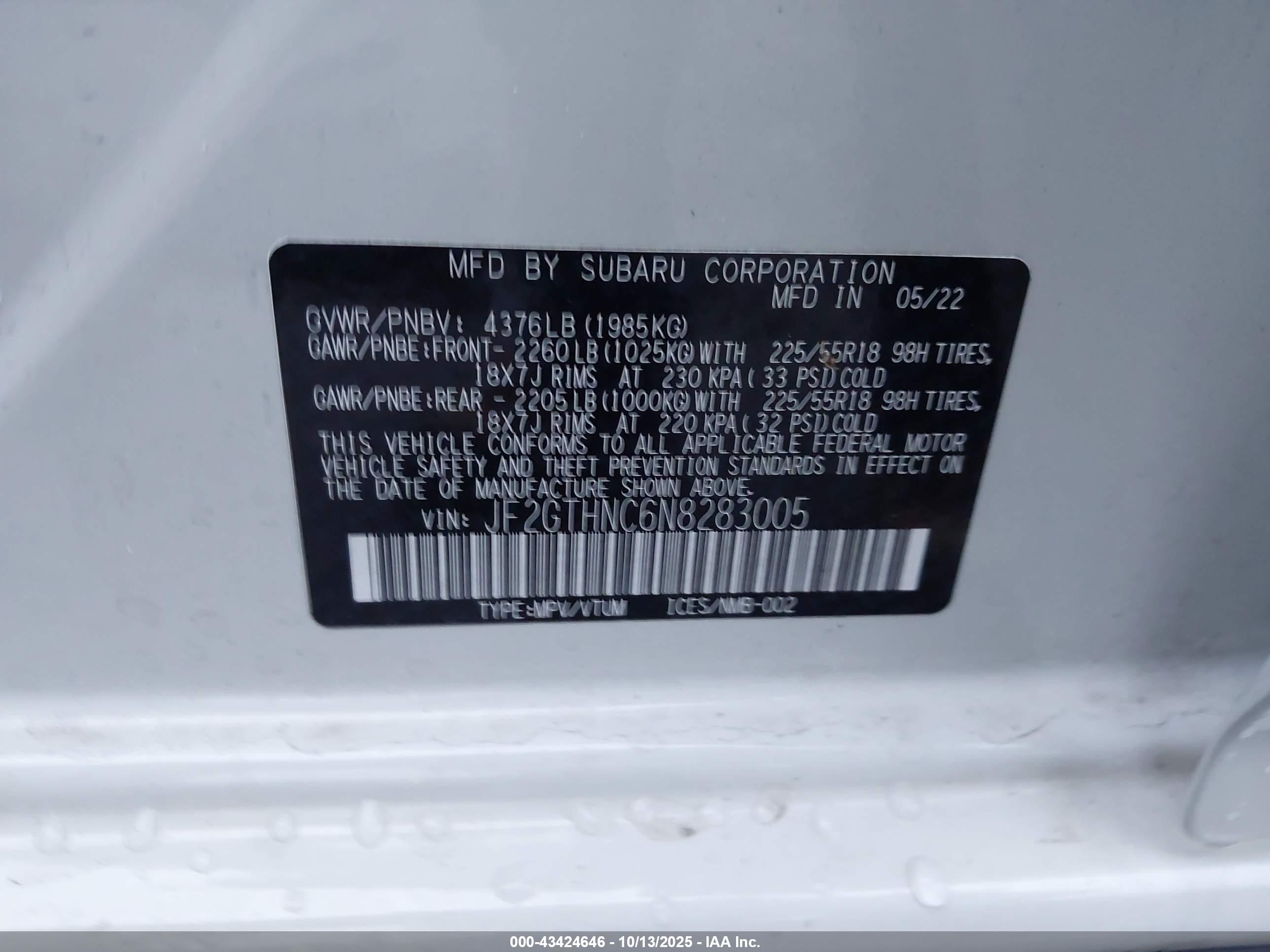 SUBARU CROSSTREK image 9