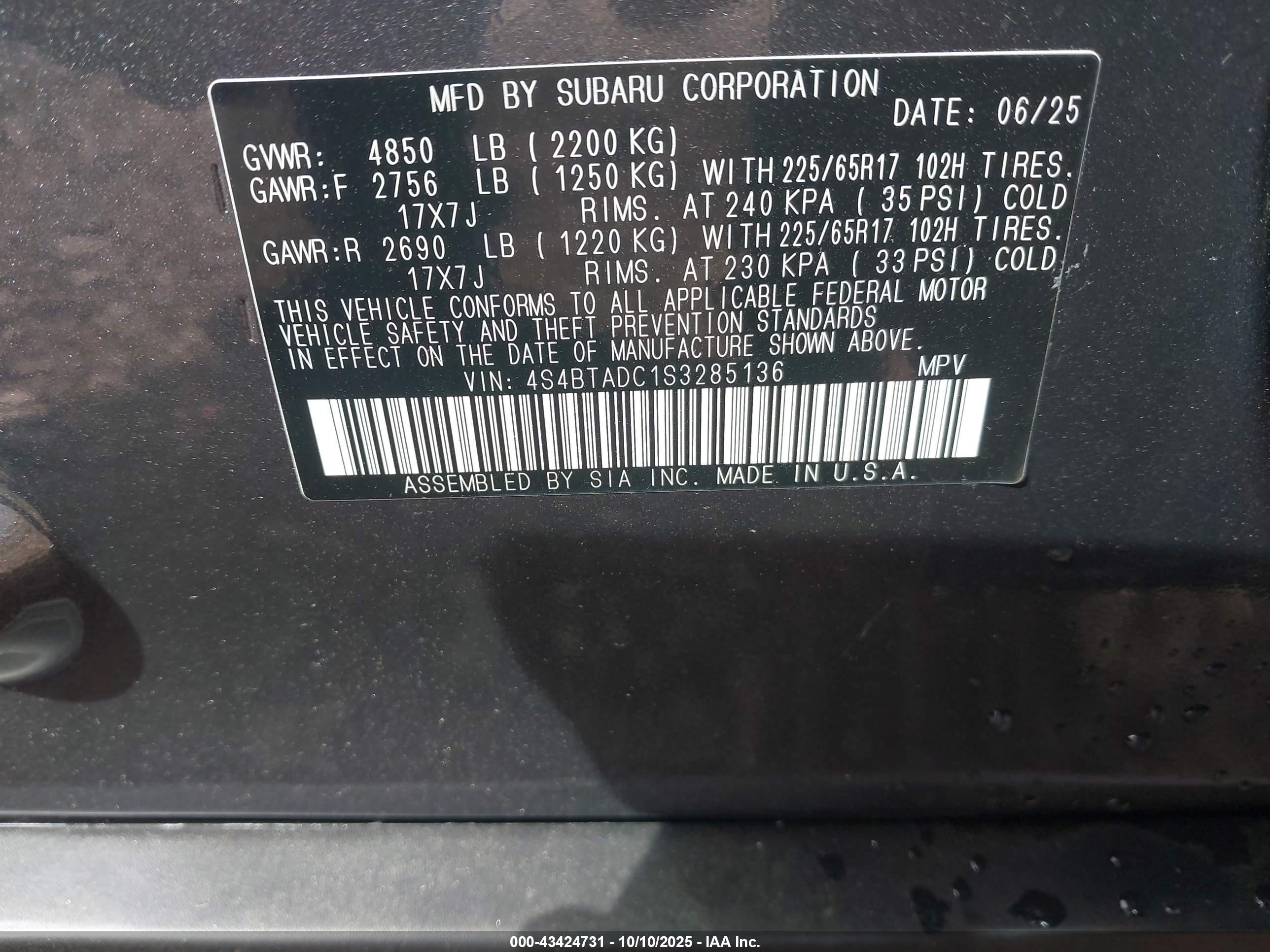 SUBARU OUTBACK image 9