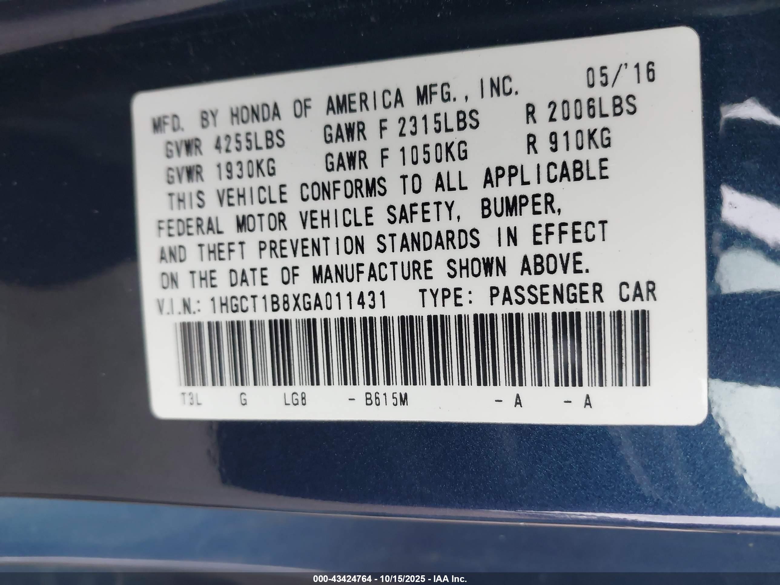 HONDA ACCORD image 9