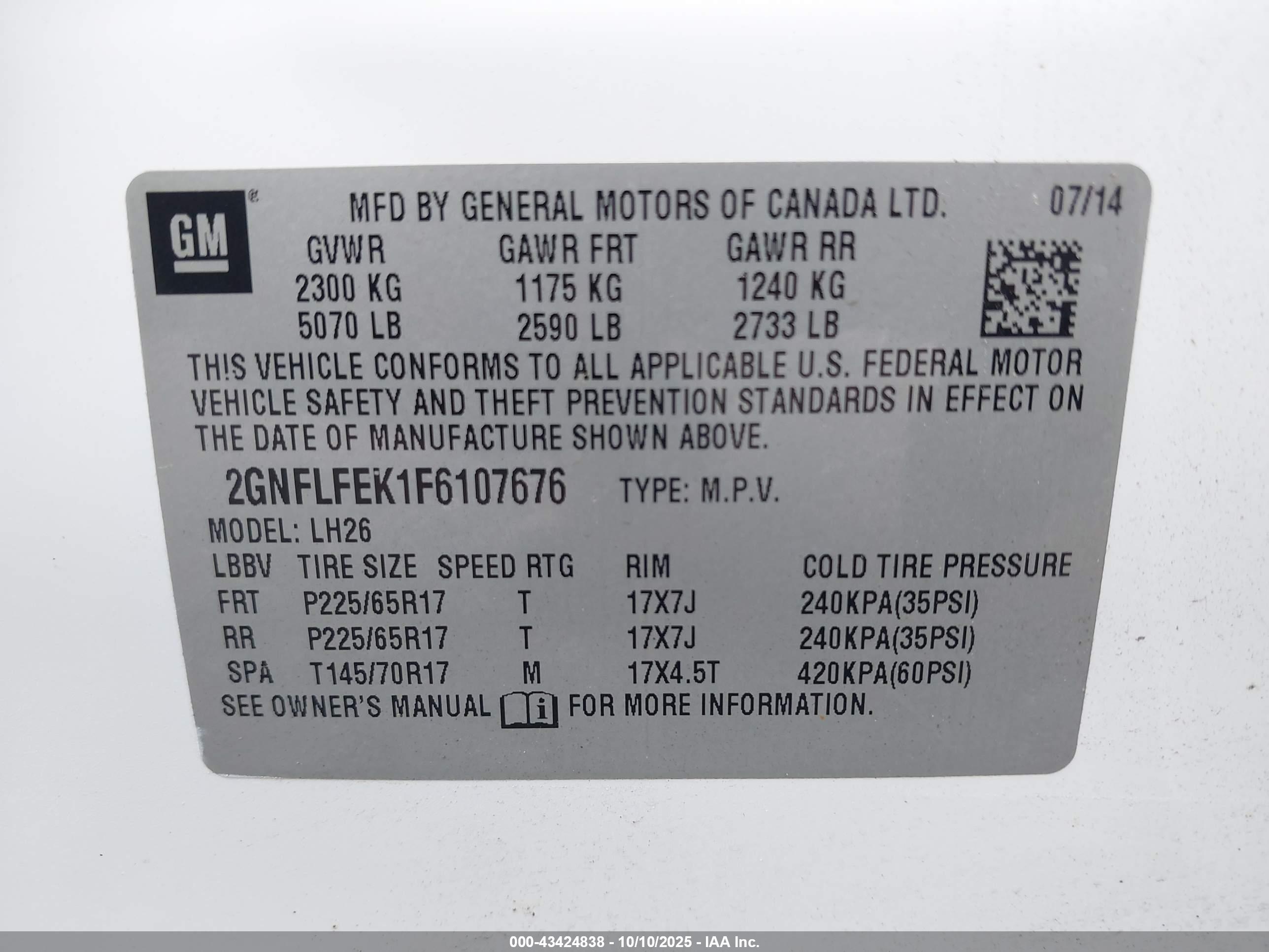 CHEVROLET EQUINOX image 9