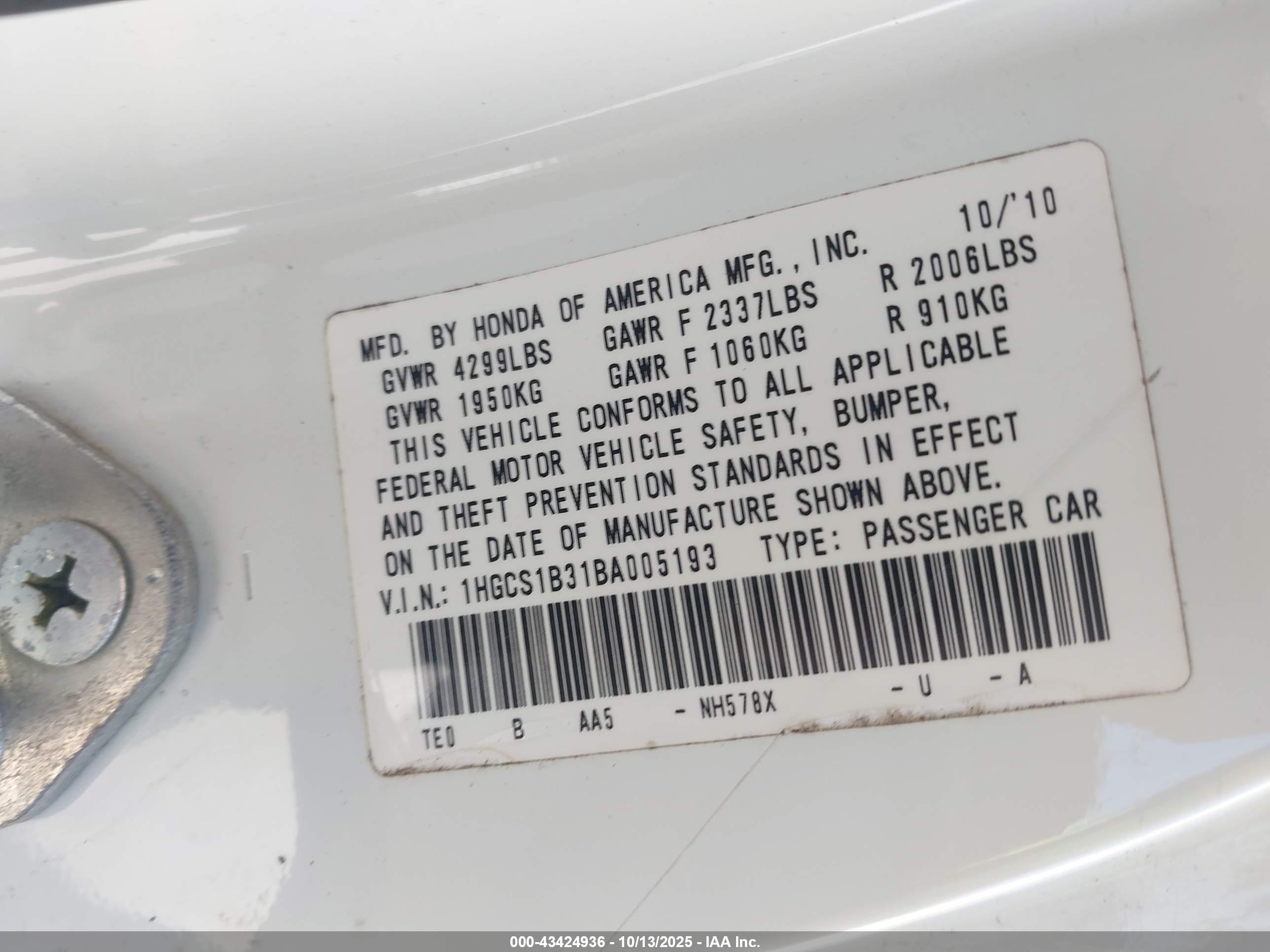 HONDA ACCORD image 9