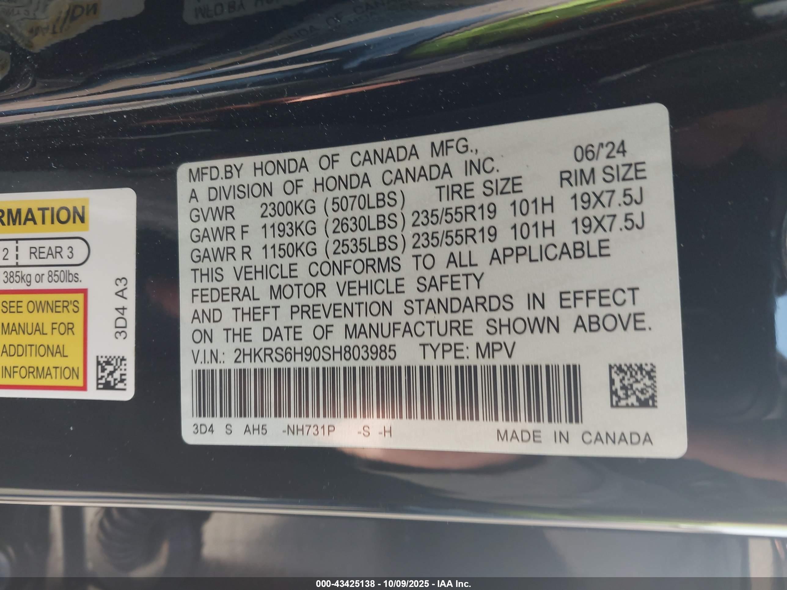 HONDA CR-V image 9