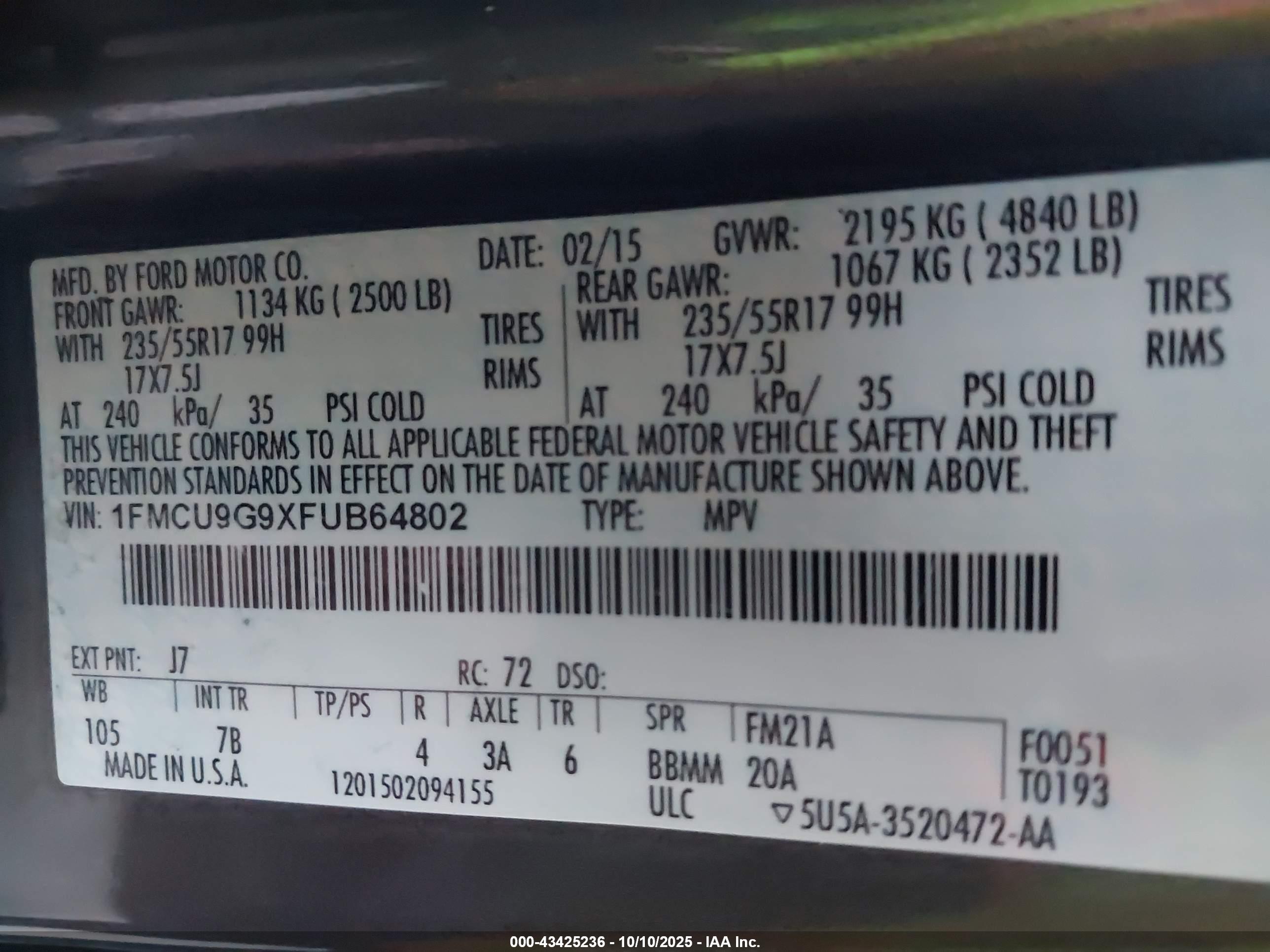 FORD ESCAPE image 9