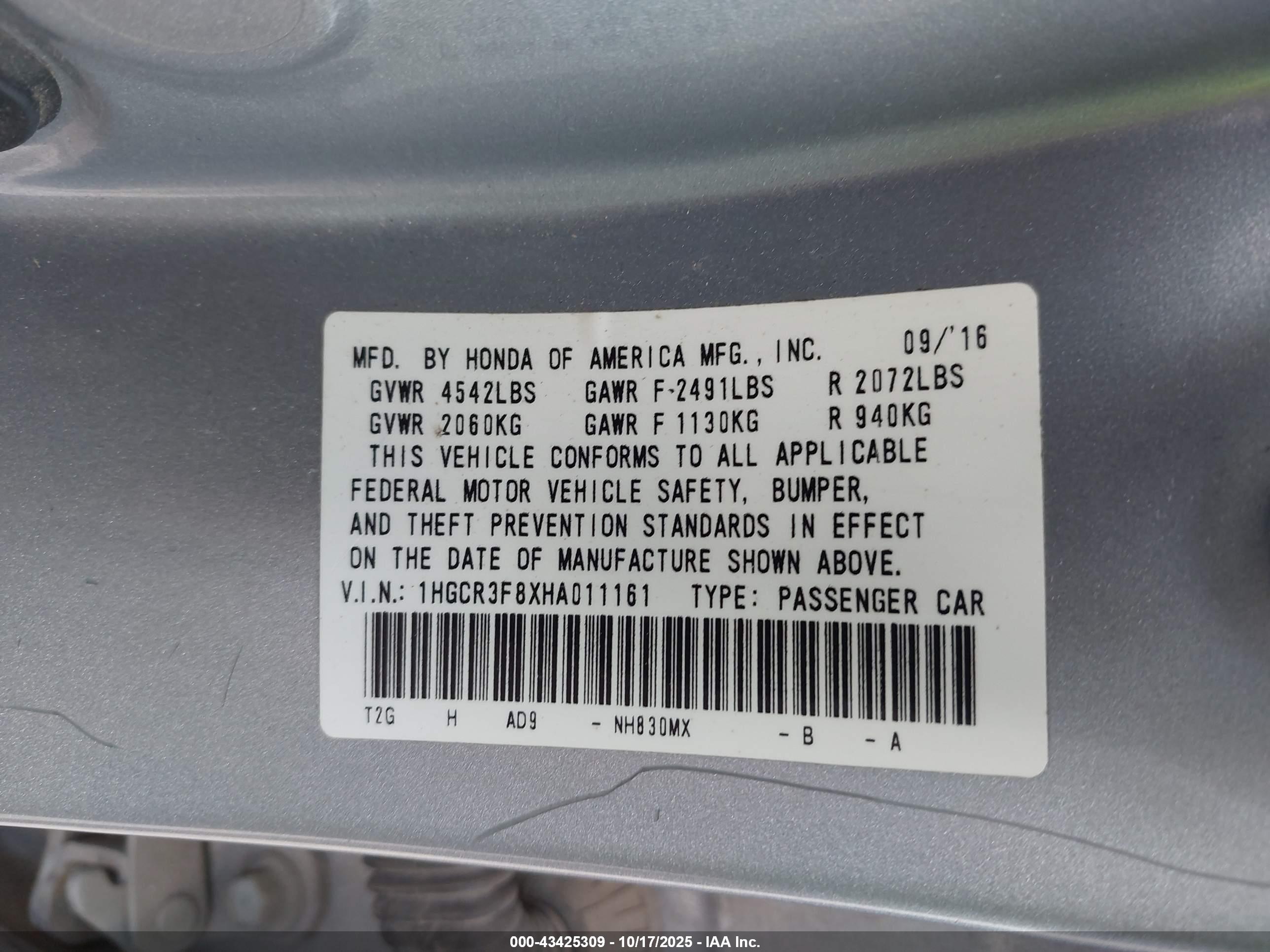 HONDA ACCORD image 9