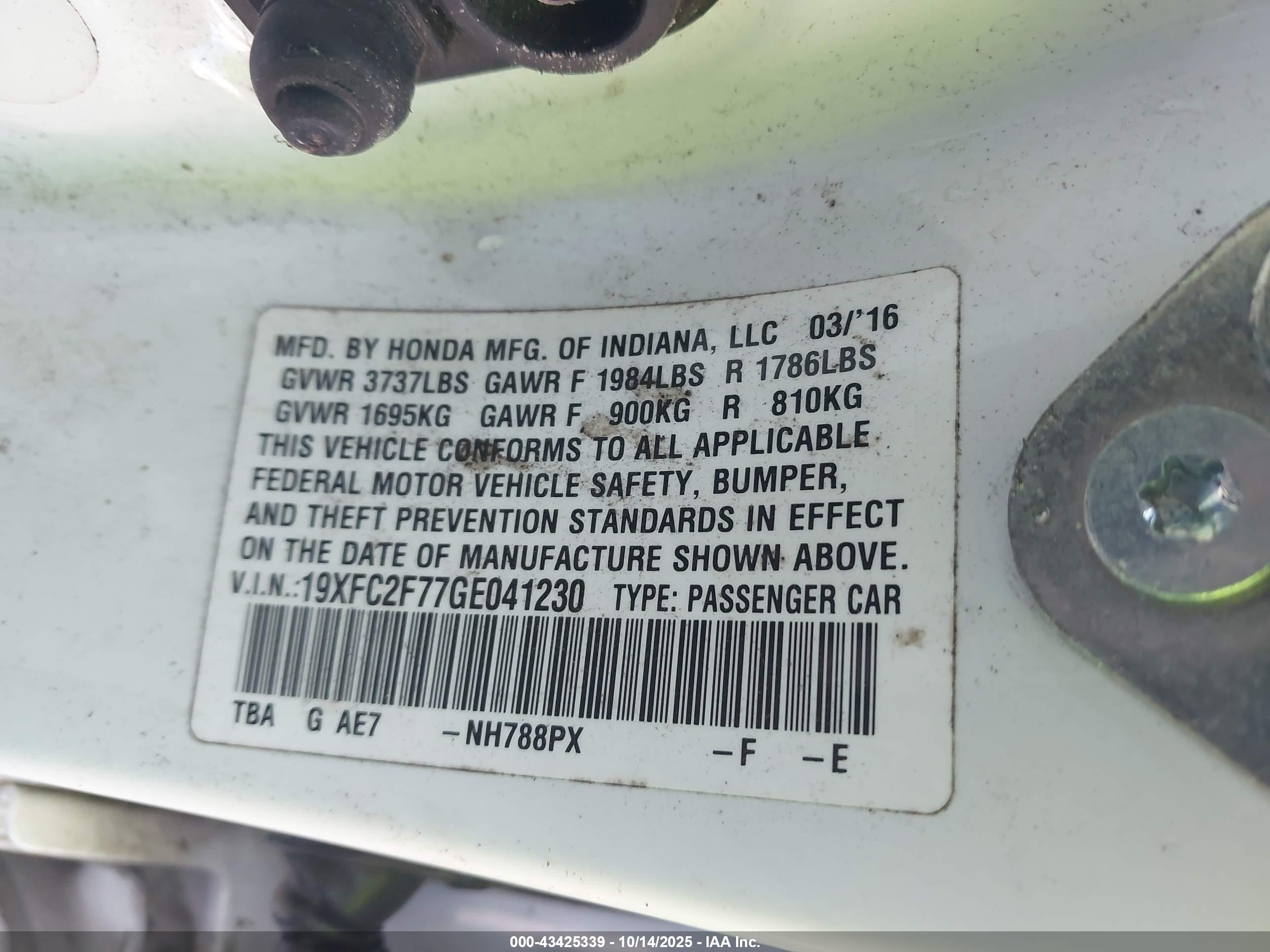 HONDA CIVIC image 9