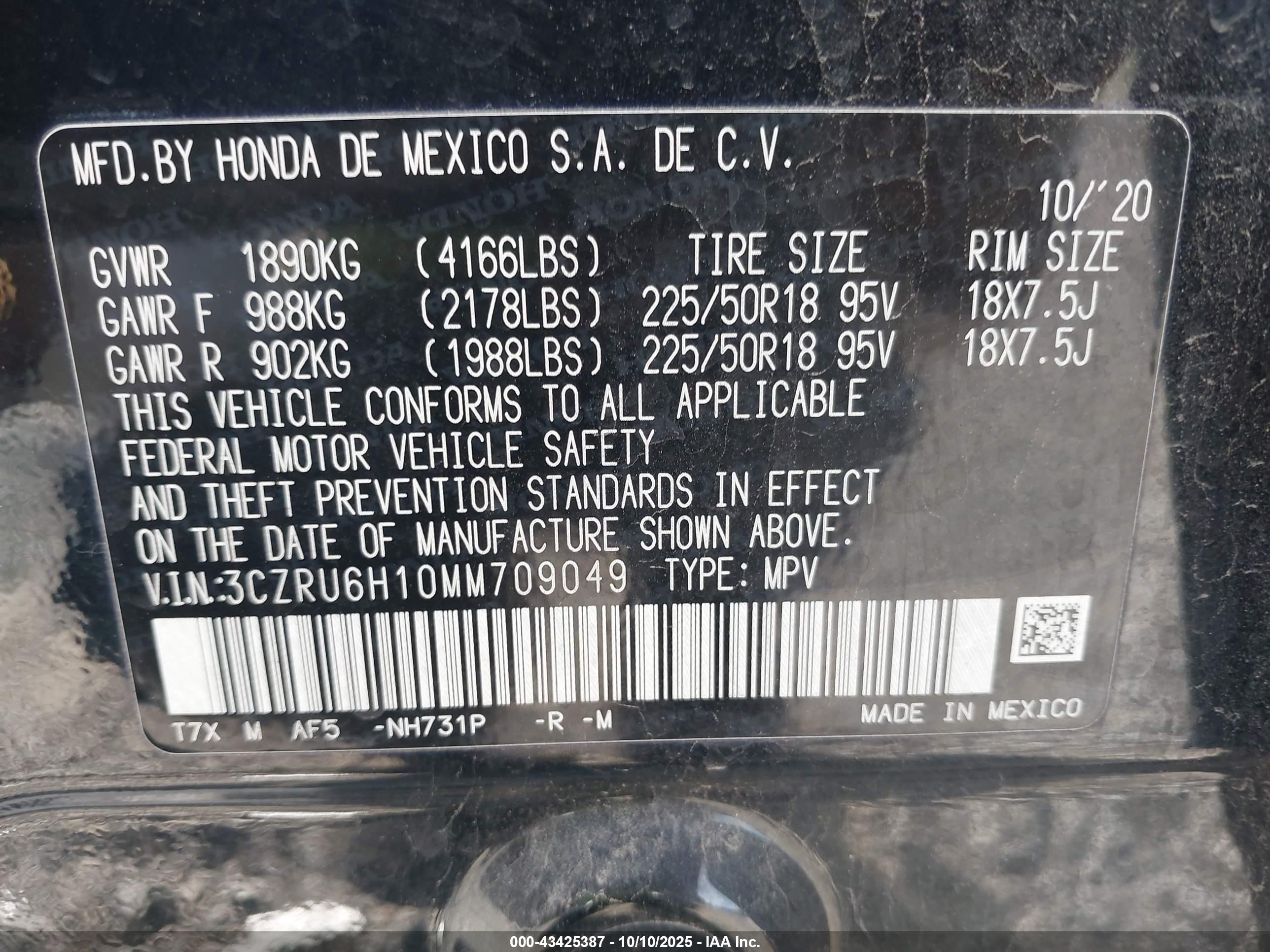 HONDA HR-V image 9