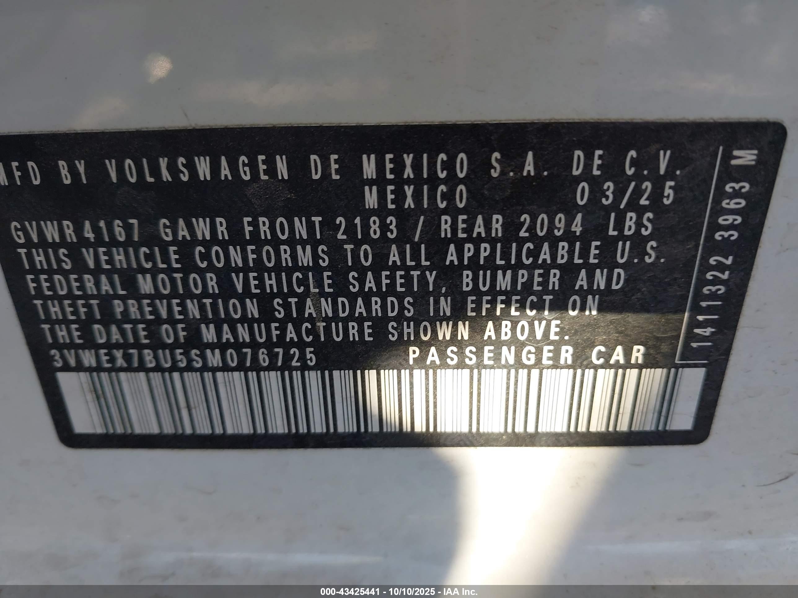 VOLKSWAGEN JETTA image 9