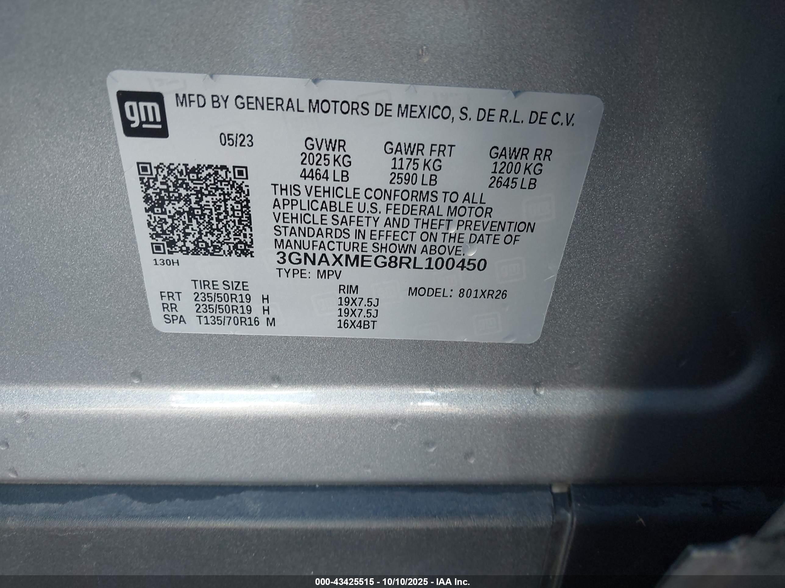 CHEVROLET EQUINOX image 9