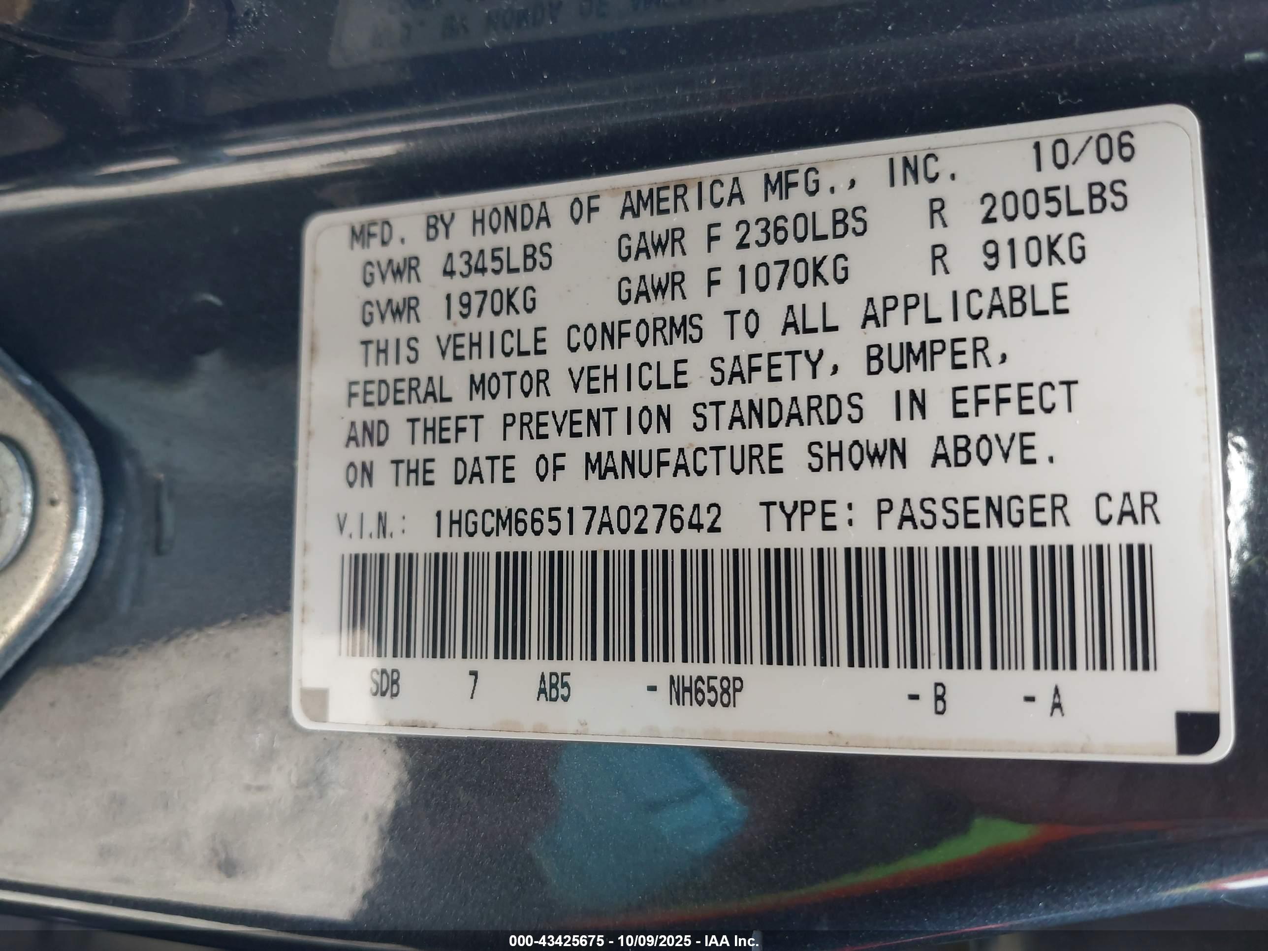 HONDA ACCORD image 9