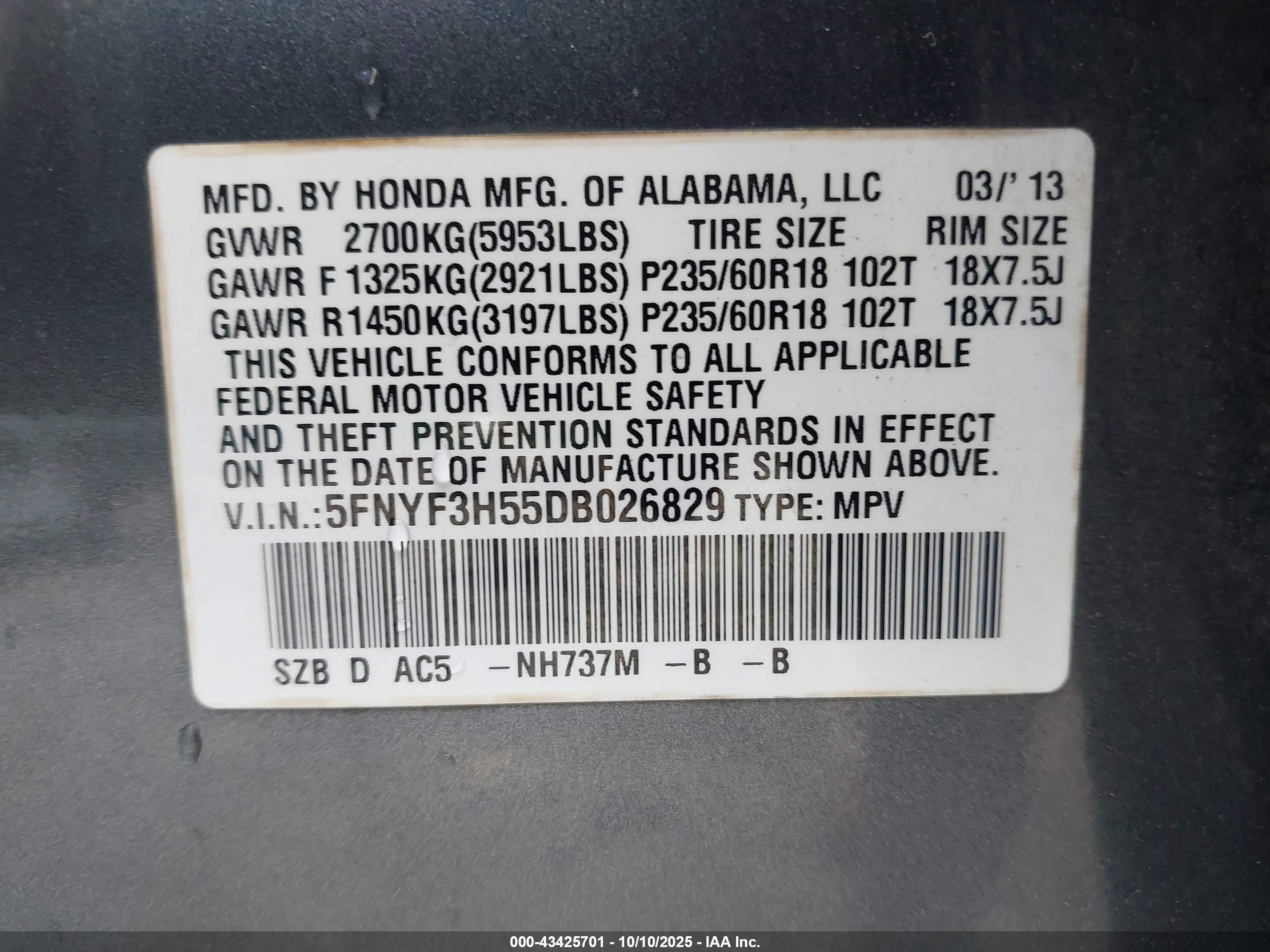 HONDA PILOT image 9