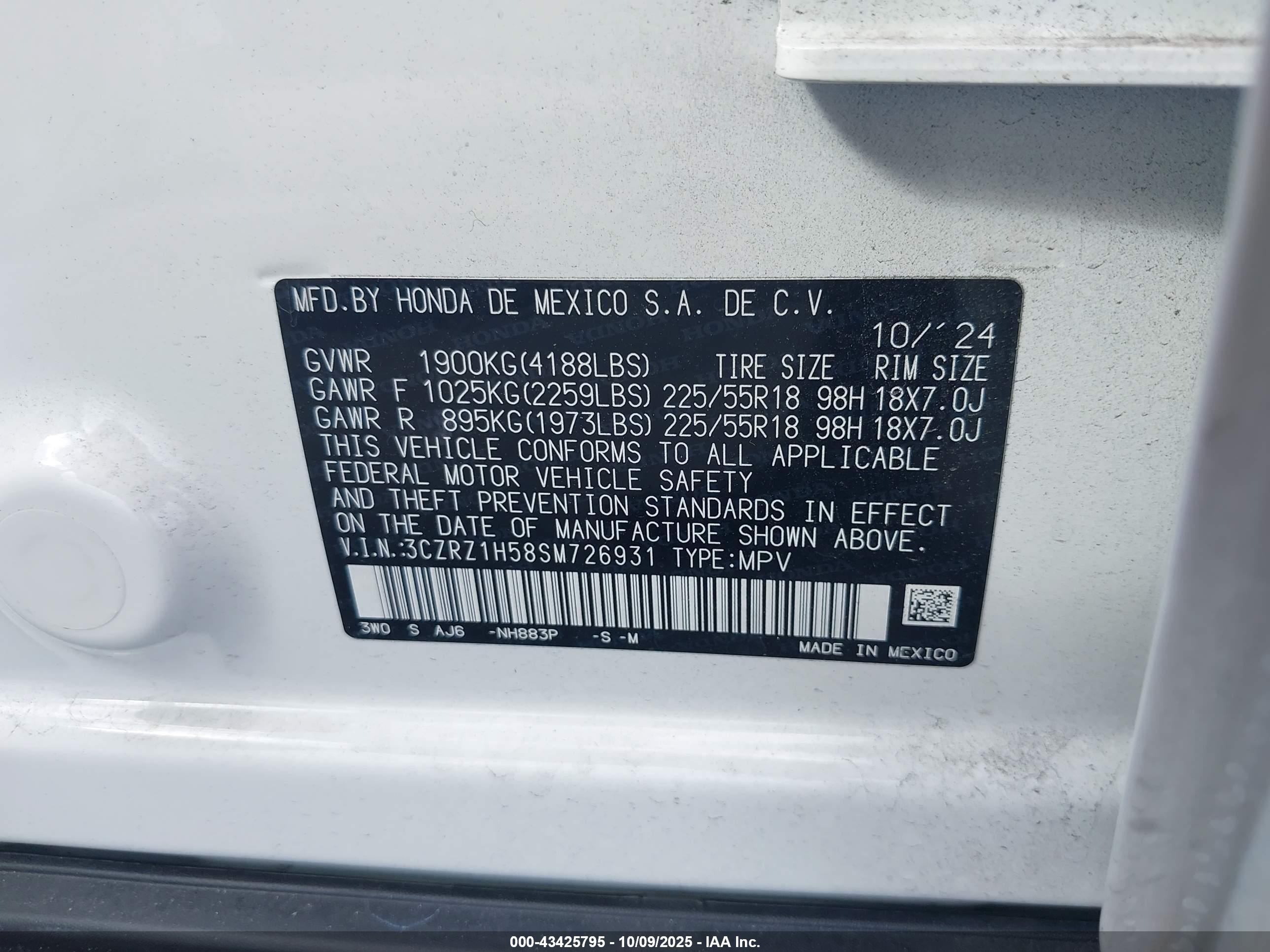 HONDA HR-V image 9