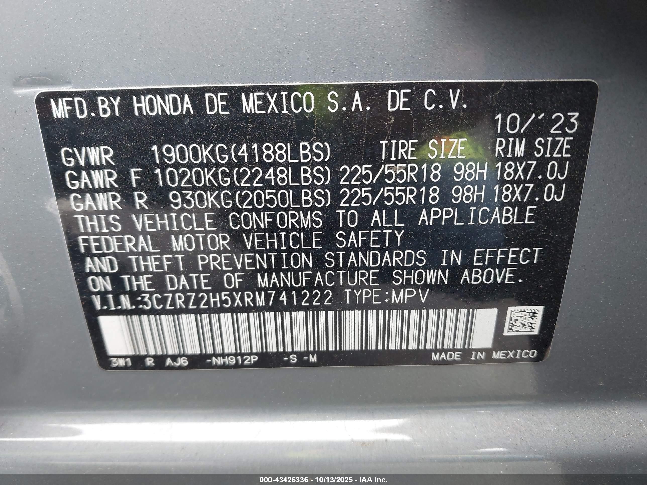 HONDA HR-V image 9