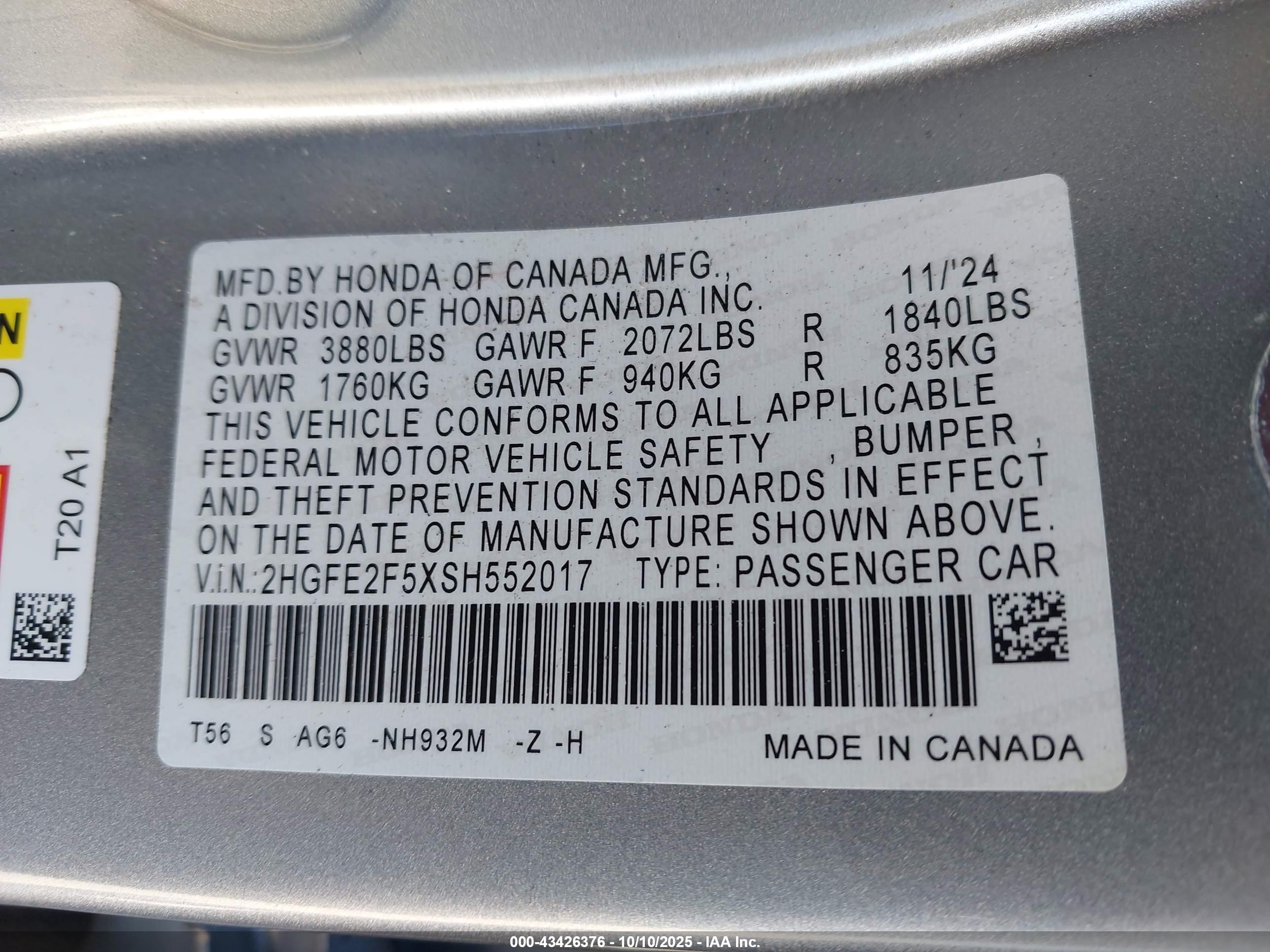 HONDA CIVIC image 9