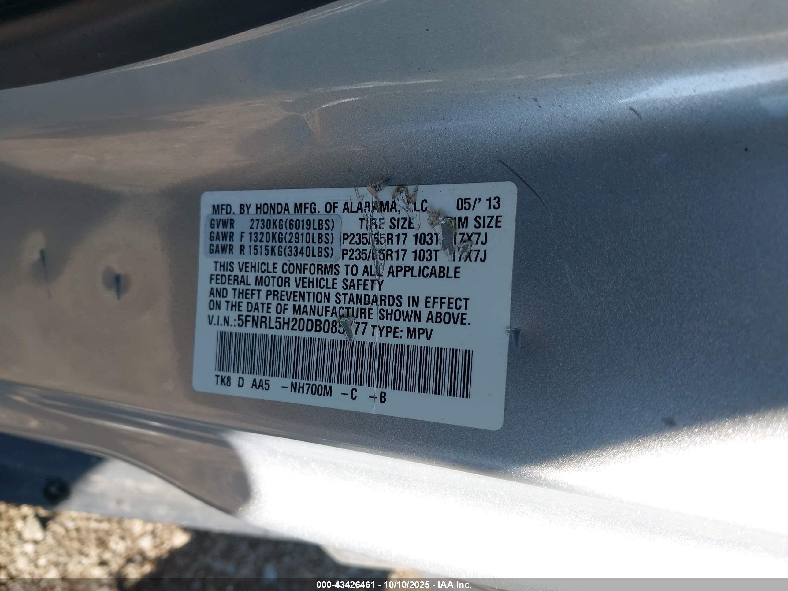 HONDA ODYSSEY image 9